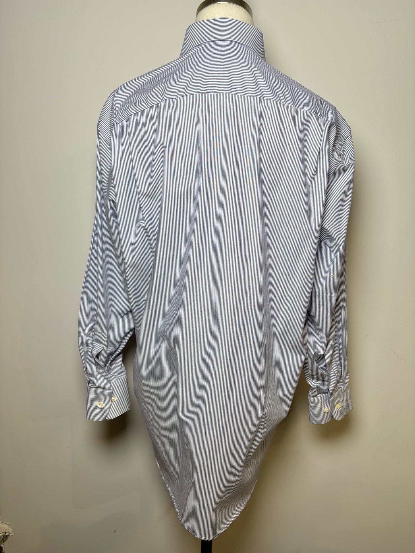 Mens Size 33 Valentino White Stripe Men's Shirt