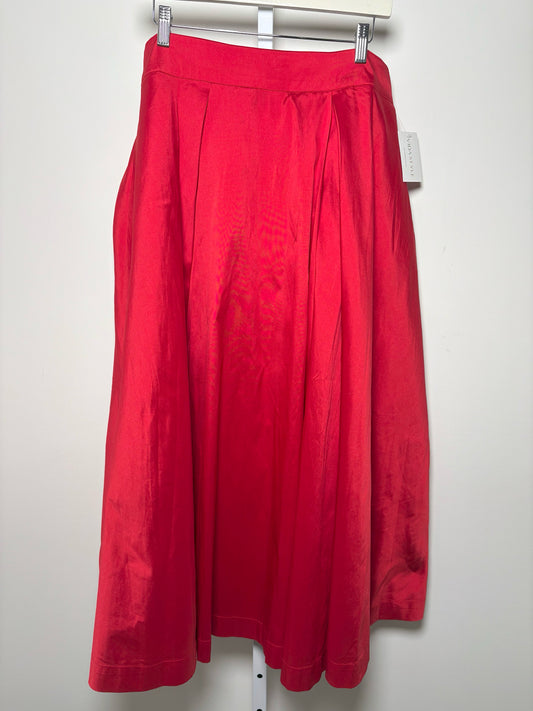 Women Size XL Frances Valentine Red Solid NWT Maxi Skirt
