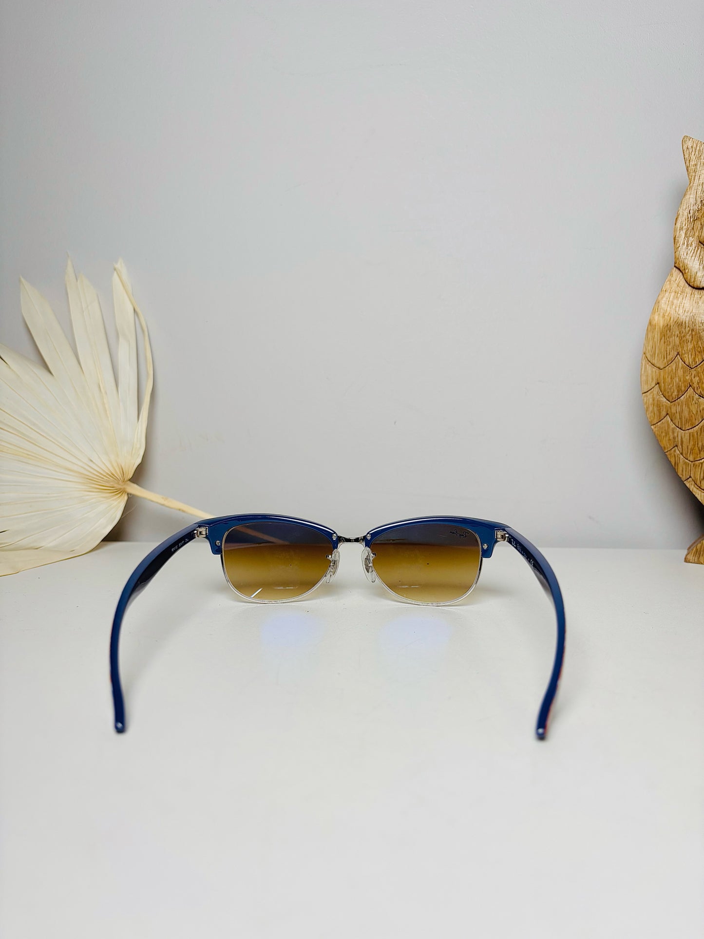 Ray Ban Purple Cathy Clubmaster Marble Effect Sunglasses