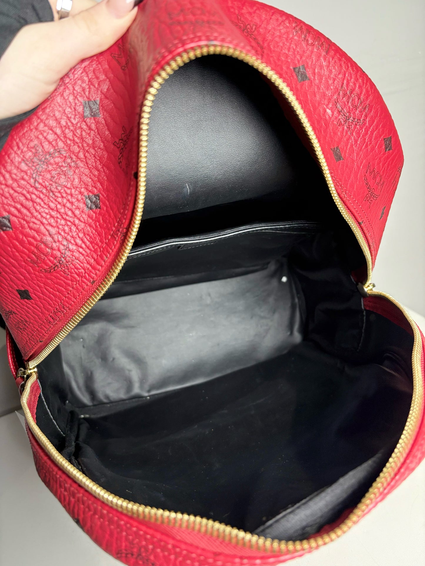 Visetos MCM Red Backpack