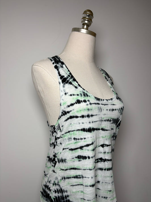 Women Size S Proenza Schouler Black, White, Green Tie-dyed NWT Top