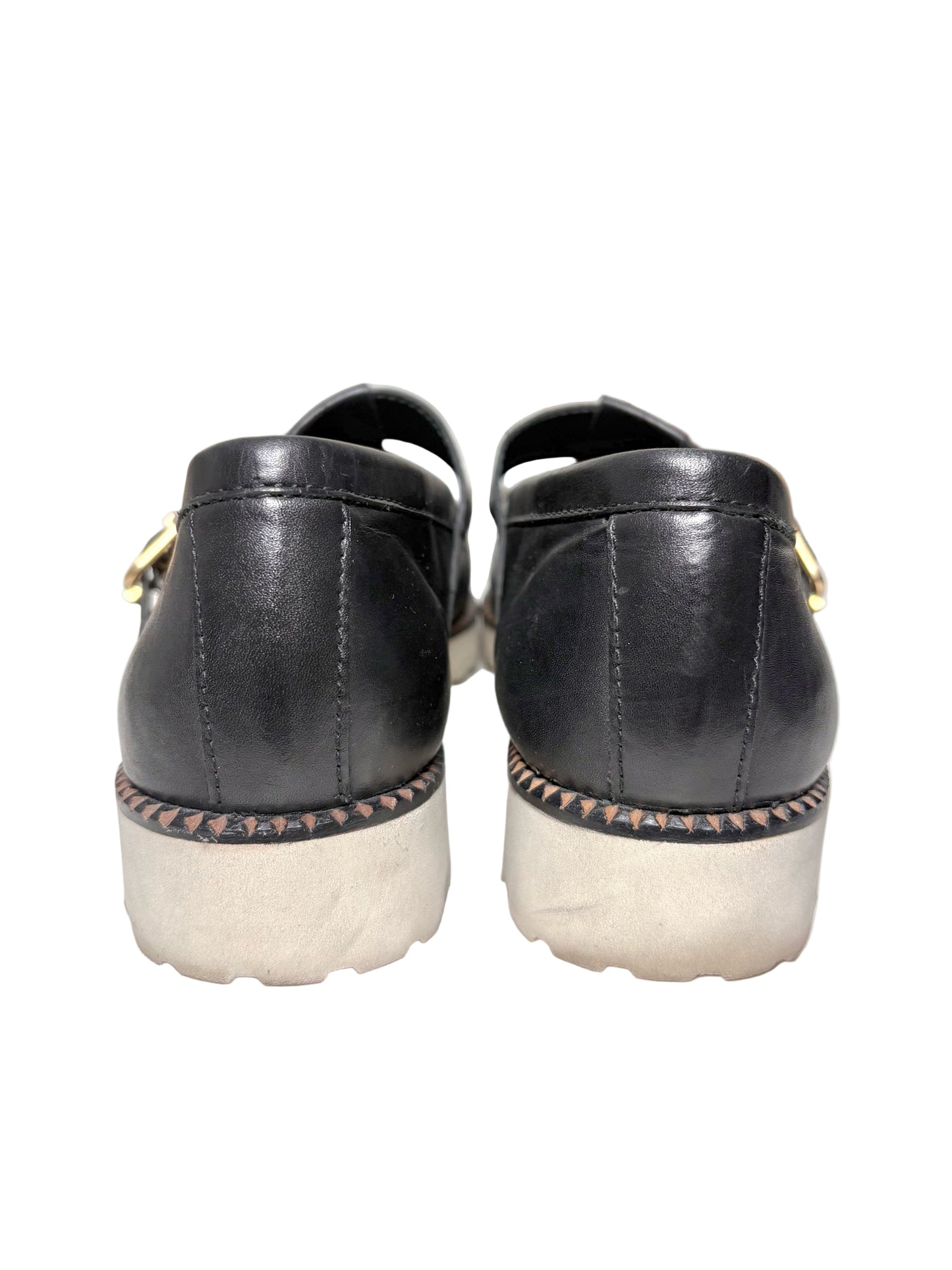 W Shoe Size 10 Freda Salvador Black Leather Loafers