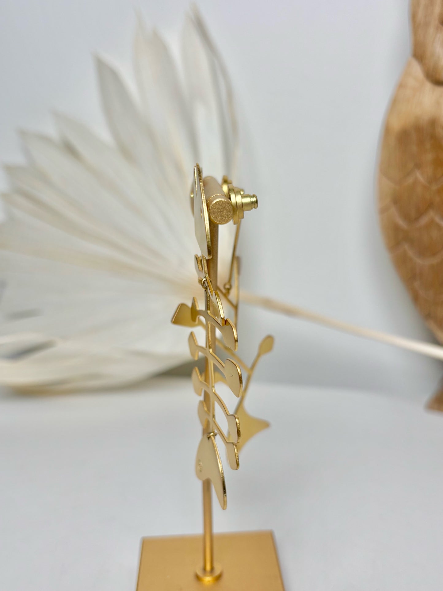 Brass Tory Burch Brass Mis-matched Fish Earrings
