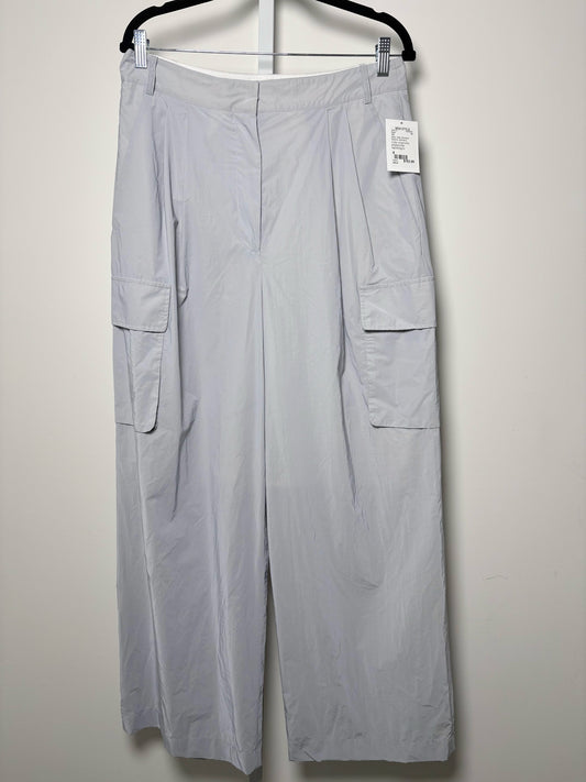 Women Size 8 Tibi Silver Solid Pants