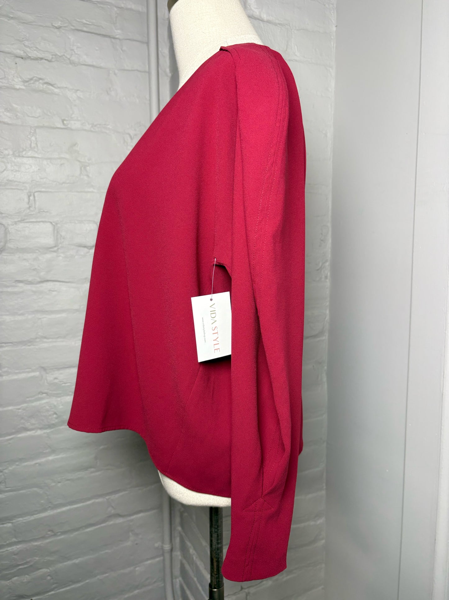Women Size 38 (M US) IRO Wine/Burgundy Pre-owned Blouse