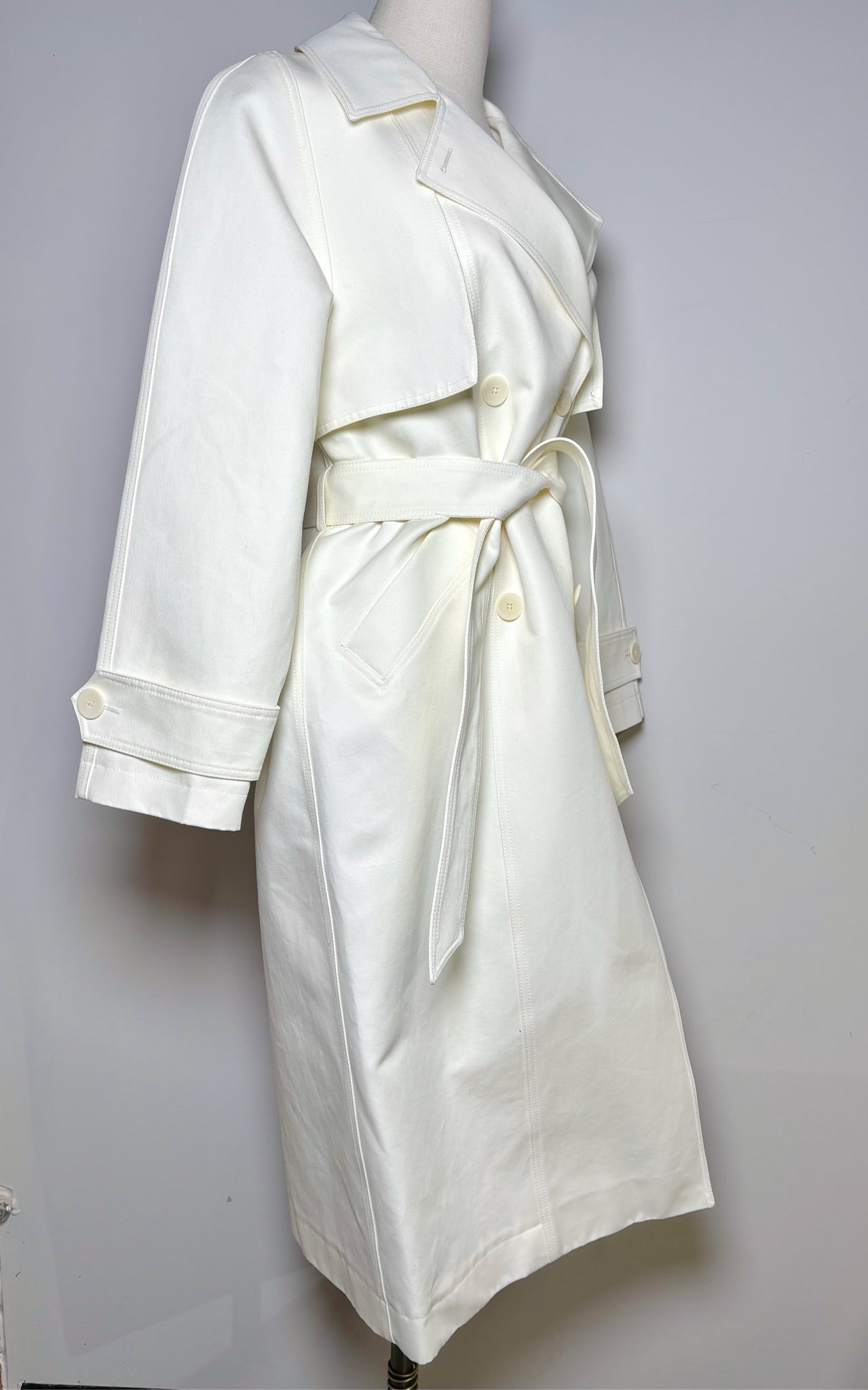 Women Size M Massimo Dutti White Coat