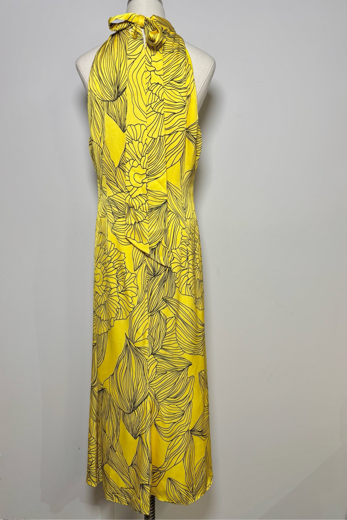Women Size 8 Milly Yellow Floral Dress