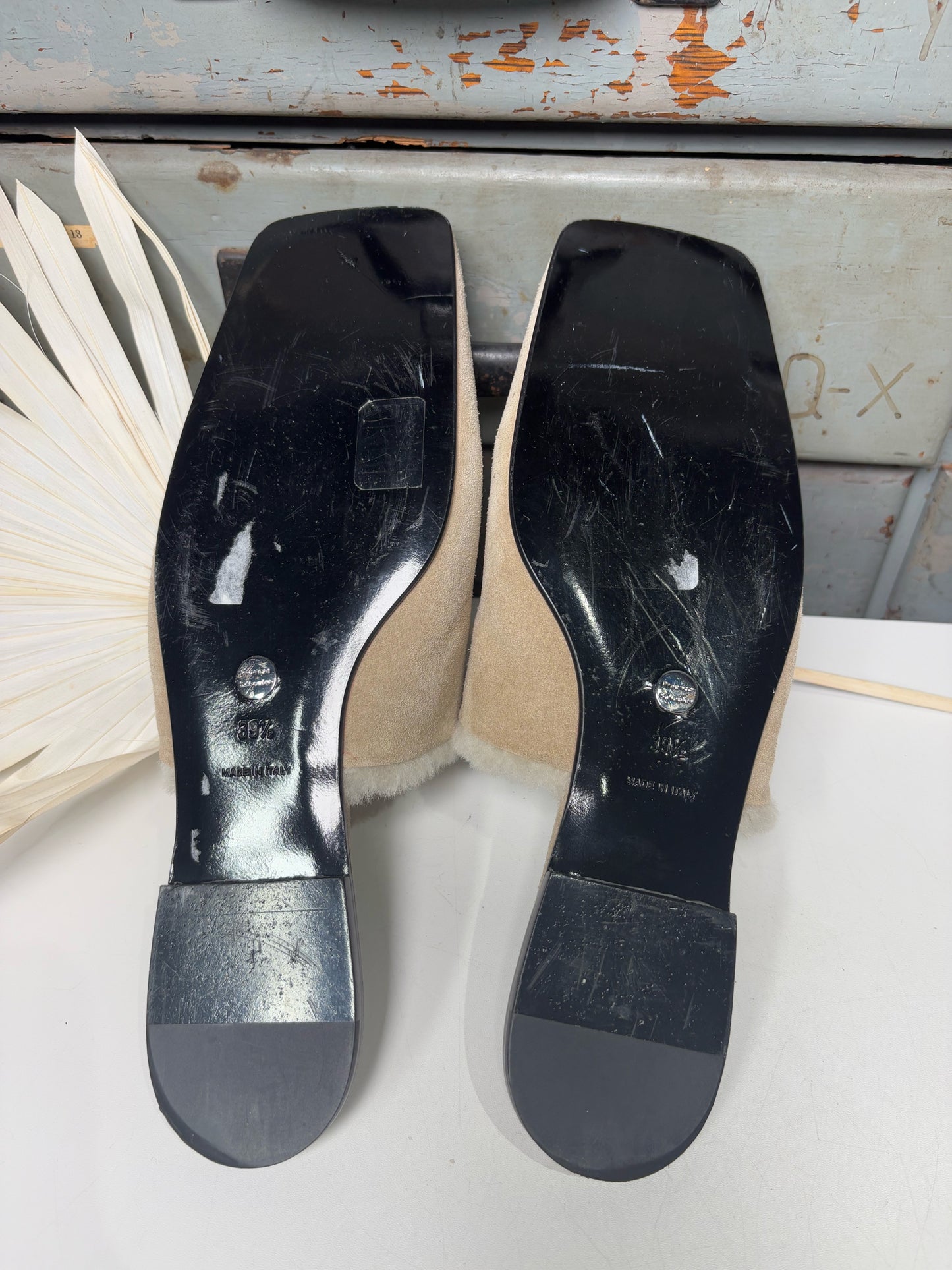 W Shoe Size 39.5 Proenza Schouler Tan Suede Slip-ons