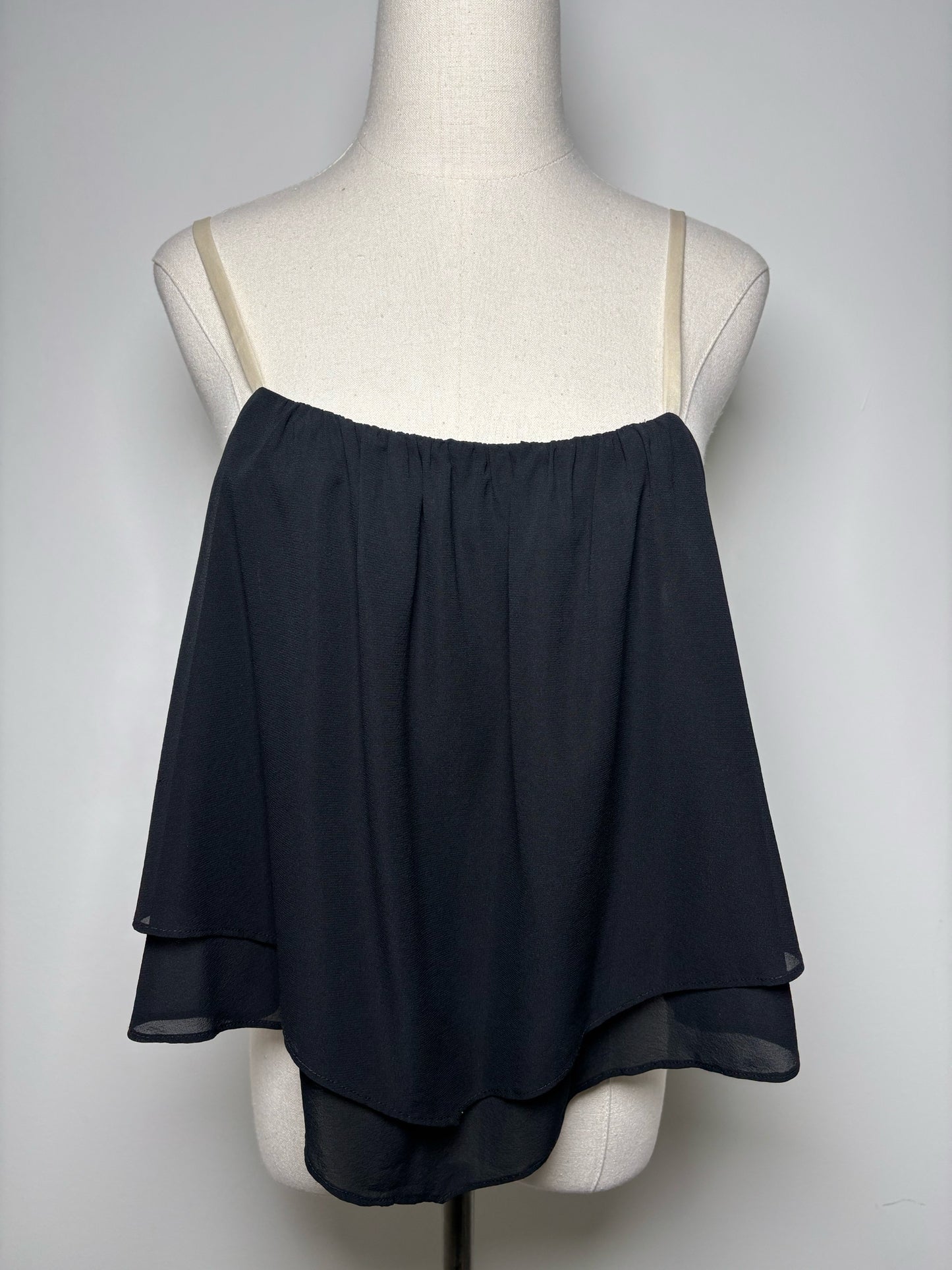 Women Size L Alice + Olivia Black Solid Camisole