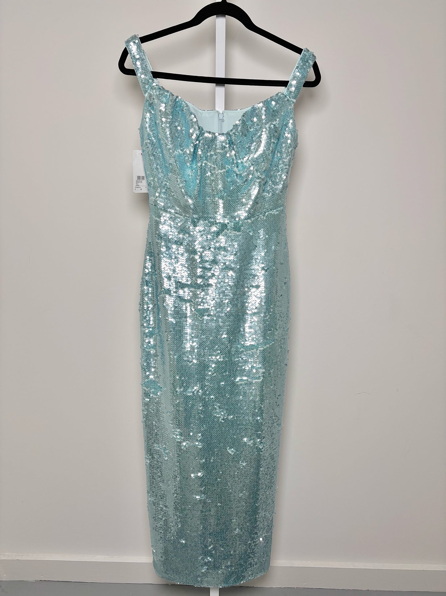 Women Size 4 Roland Mouret Blue Solid Viscose, Elastane NWT Dress