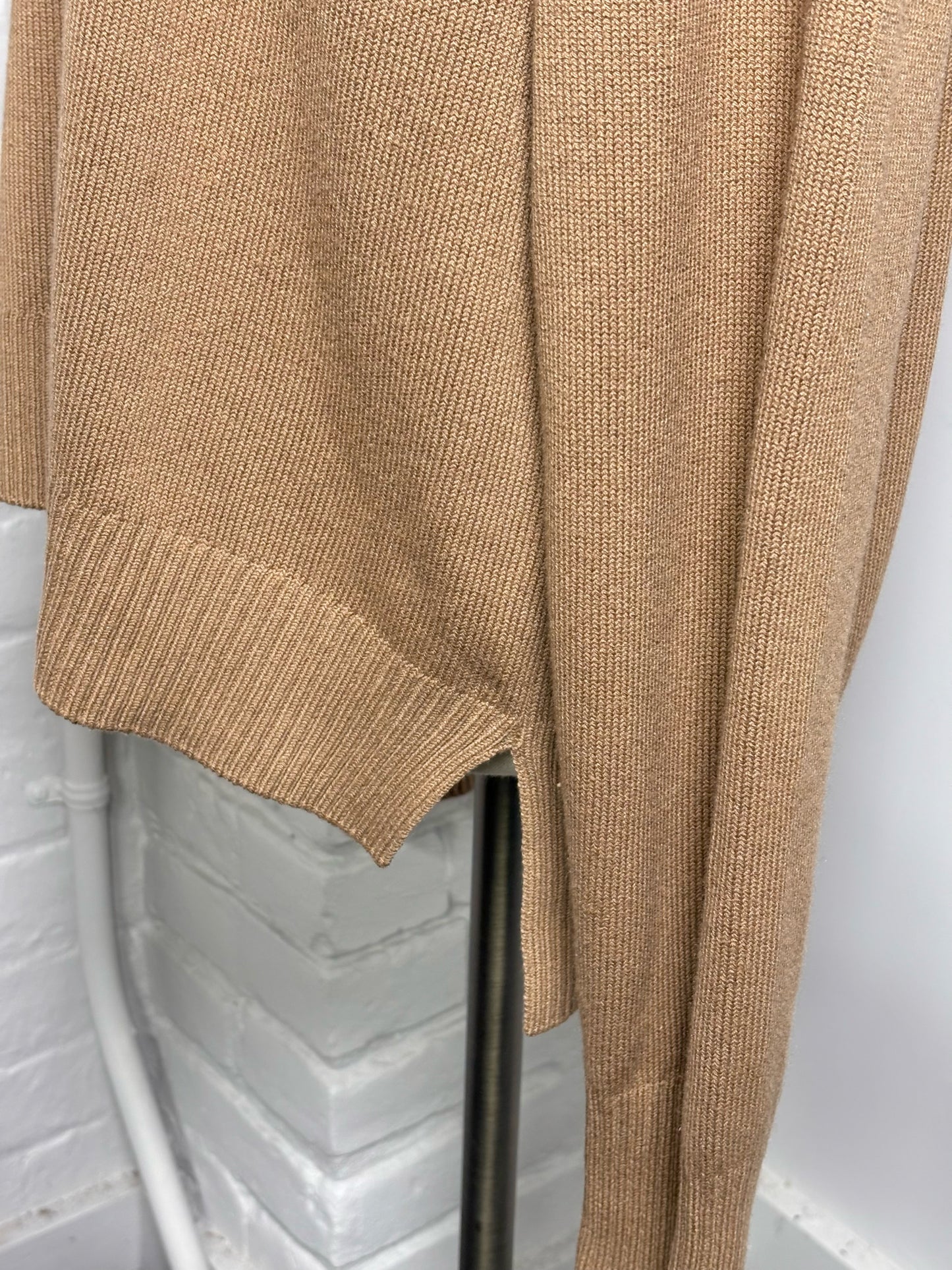 Women Size L Joseph Brown Solid Silk, cotton, cashmere Sweater
