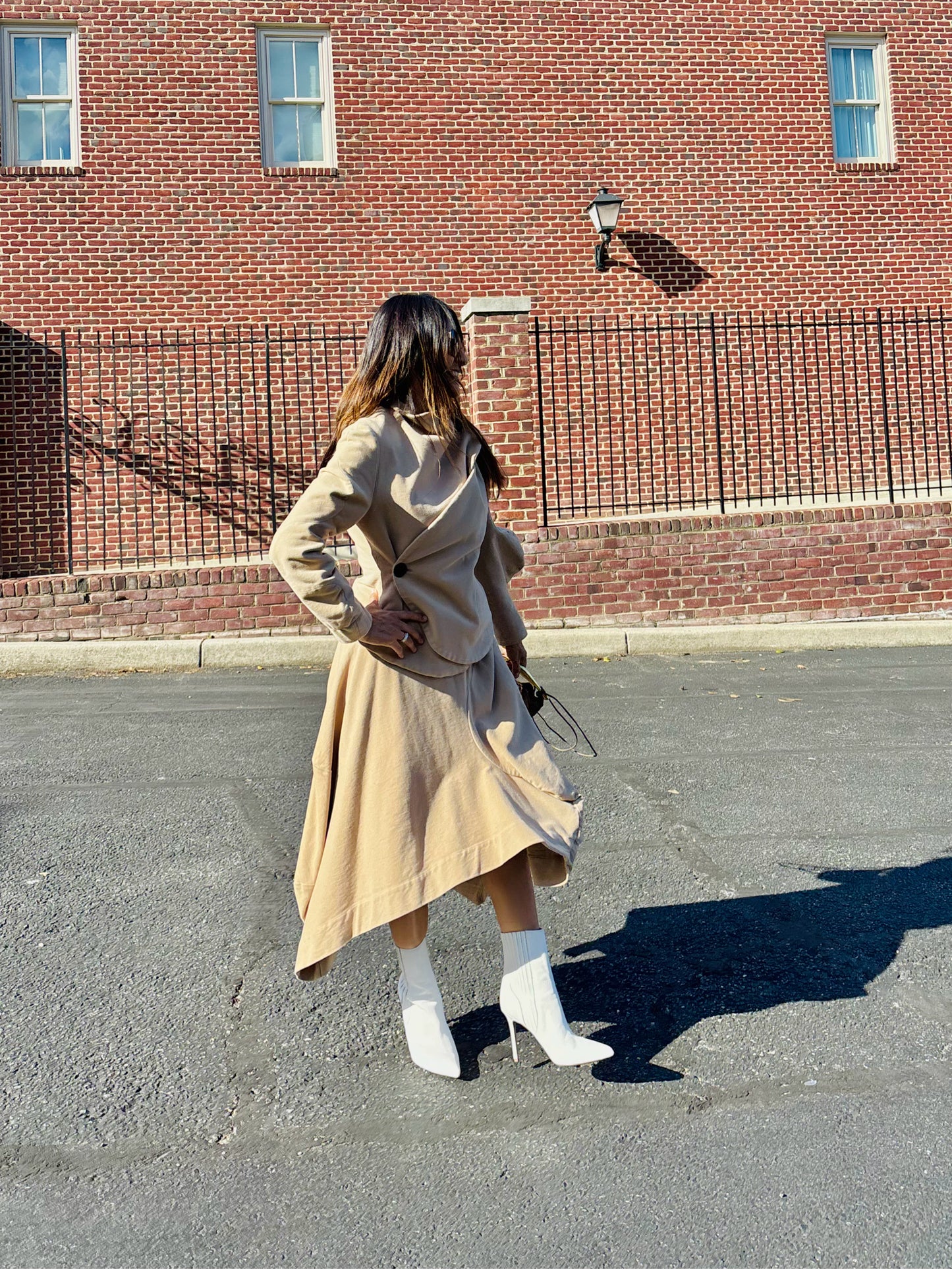 Women Size 6 Vivienne Westwood Anglomania Khaki Solid Cotton, Elastan Blazer