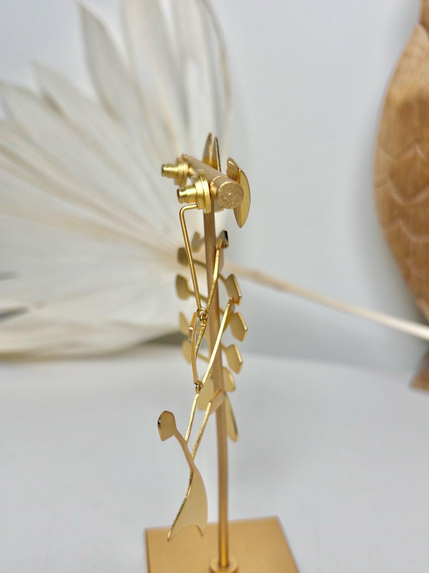 Brass Tory Burch Brass Mis-matched Fish Earrings