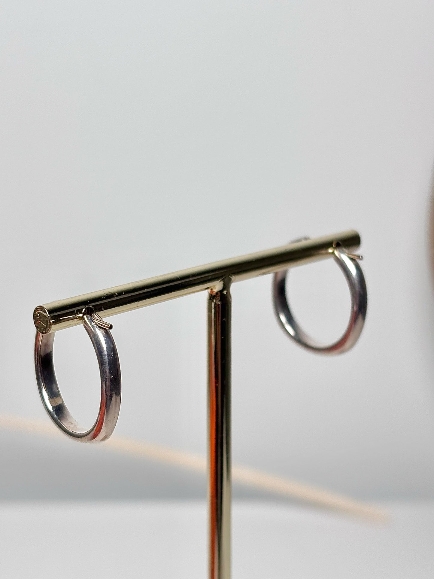 Tiffany & Co. Sterling Silver Cushion Hoop Earrings