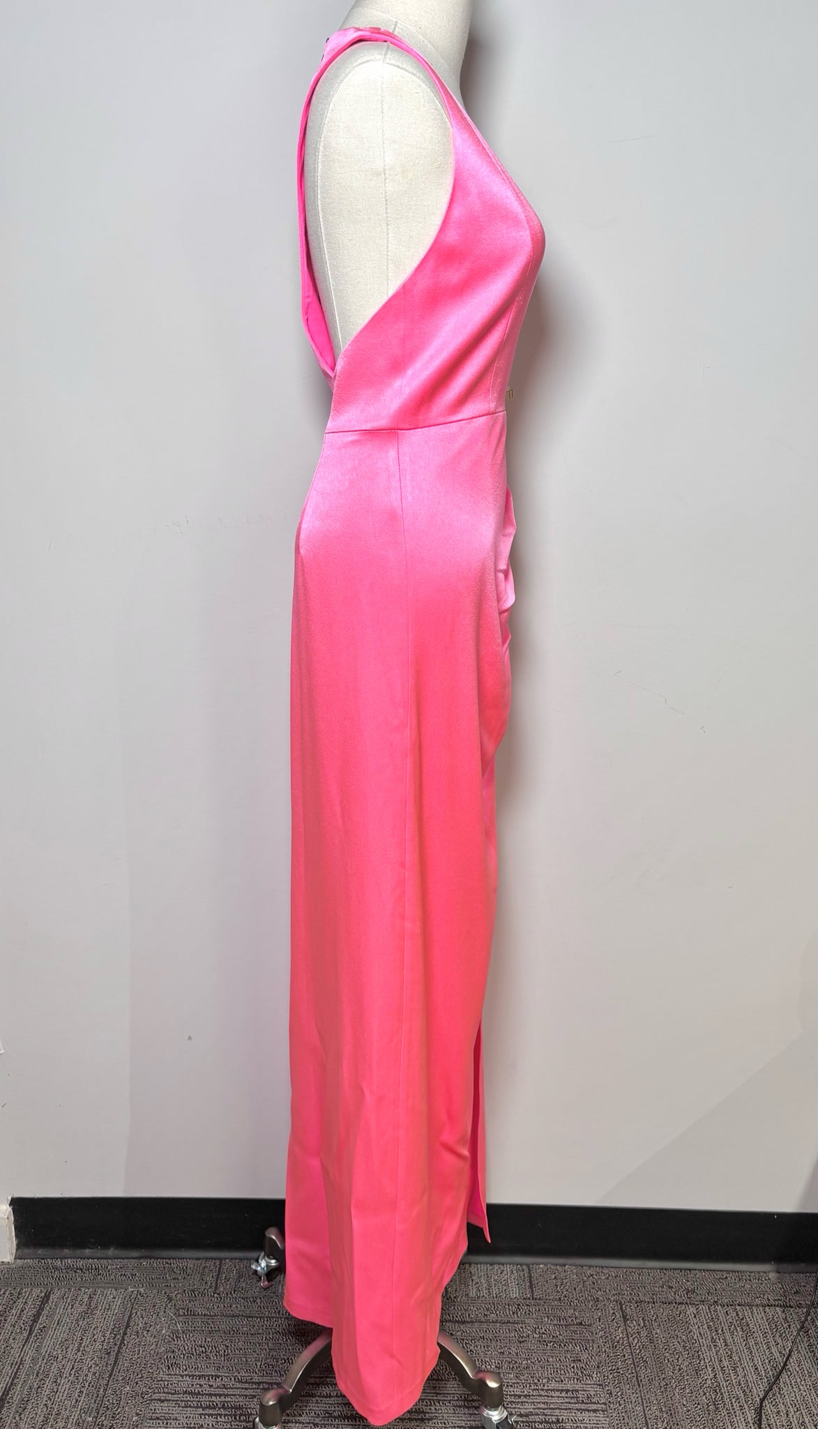 Women Size 8 Alice + Olivia Neon Pink Solid NWT Dress