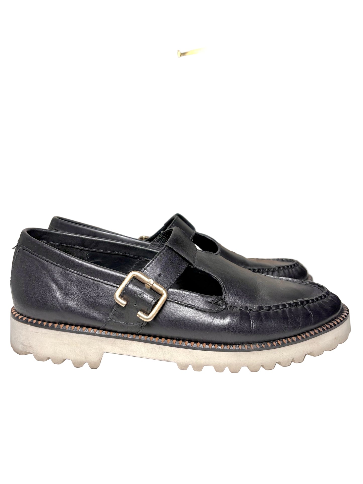 W Shoe Size 10 Freda Salvador Black Leather Loafers