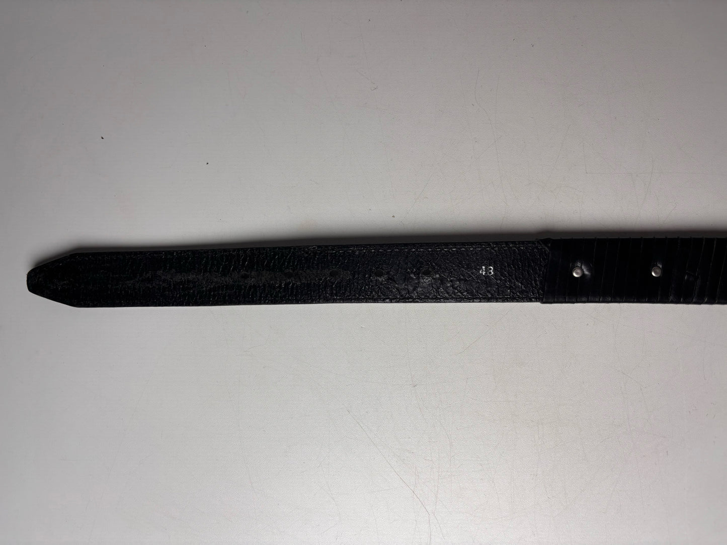 Women's Leather Helmut Lang Leather XS/S Vintage Black Y2K Pre-owned Belt