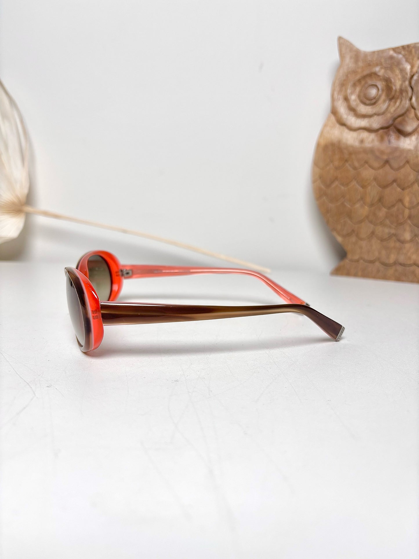 Acetate Oliver Peoples Pre-owned Pink and Brown Sunglasses