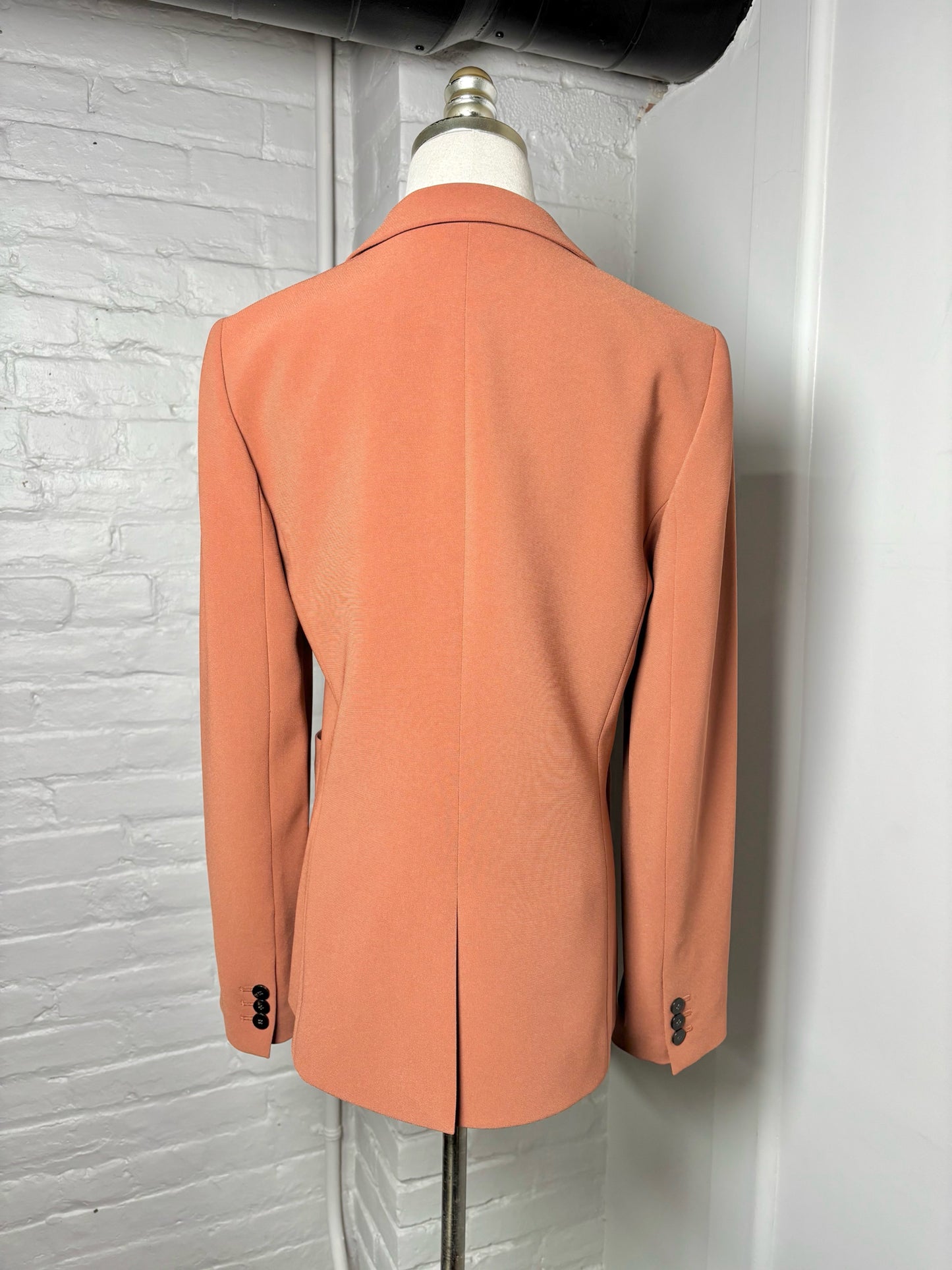 Women Size 6 Theory Terracotta Solid Blazer