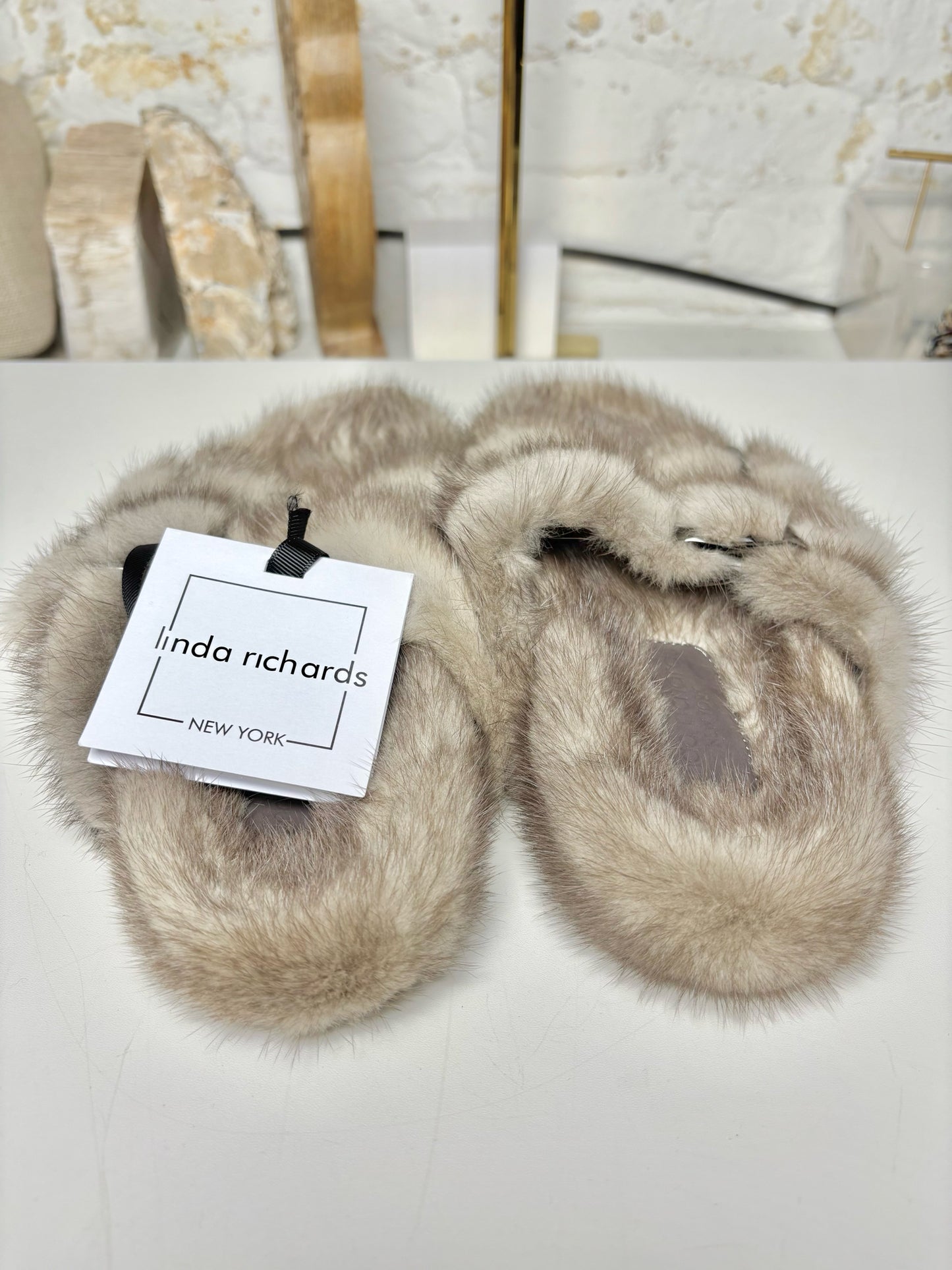 W Shoe Size 39 (8.5 US) Linda Richards Brown Mink Flats