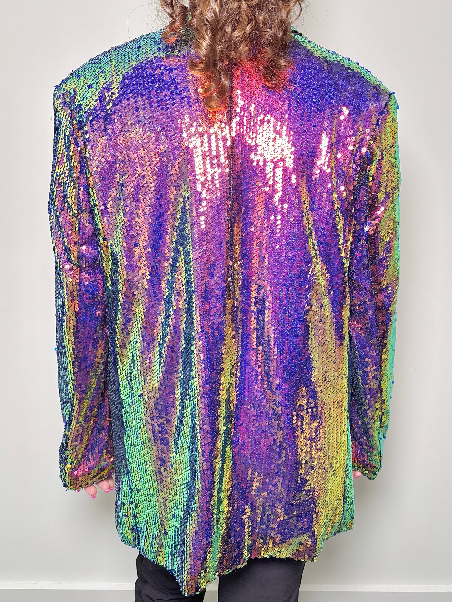 Women Size S KATE HEWKO Multi-Color Sequins NWT Lux Jacket