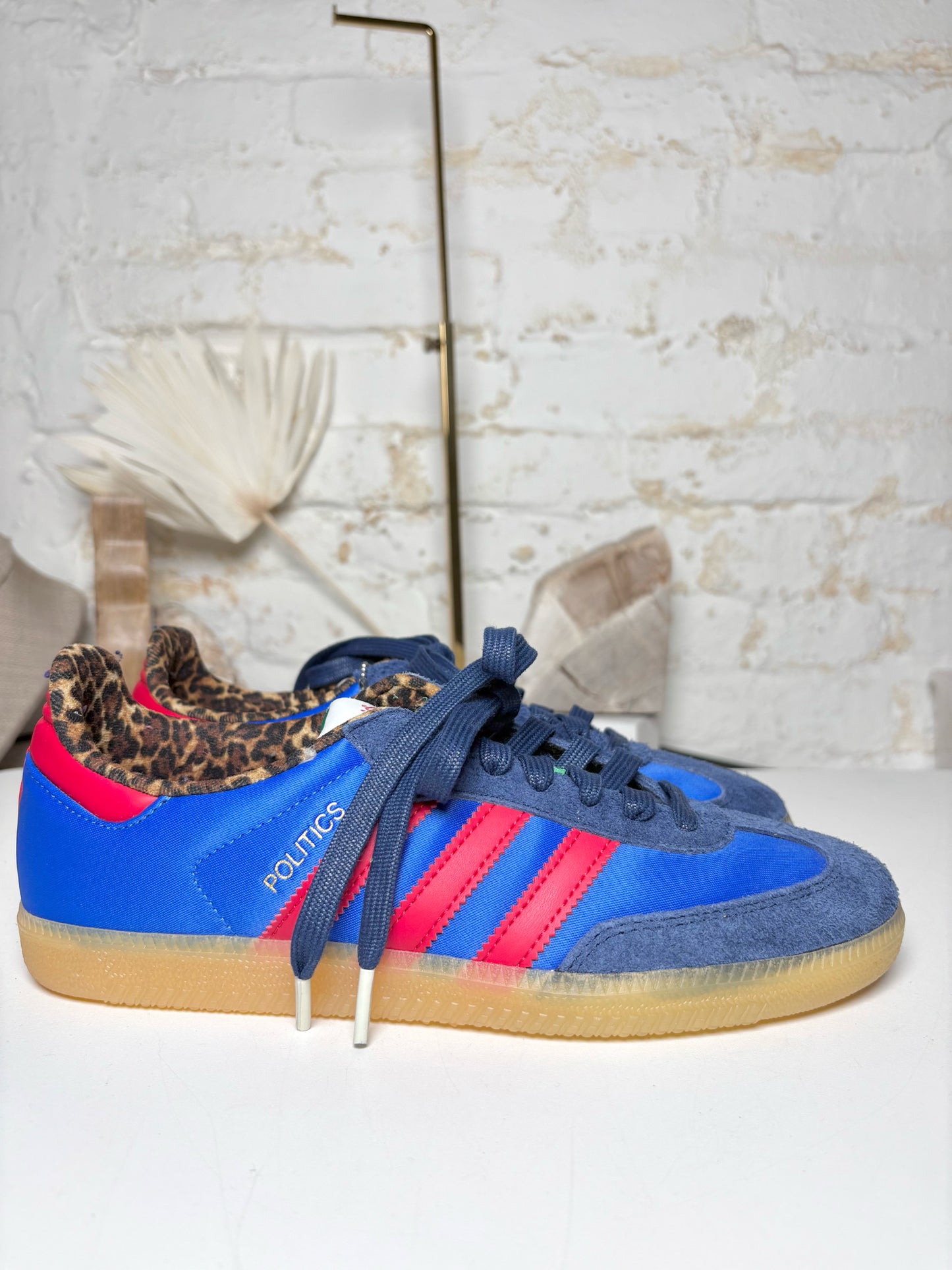 W Shoe Size 8 adidas x sneaker politics Blue, red, green, yellow NWT Sneakers