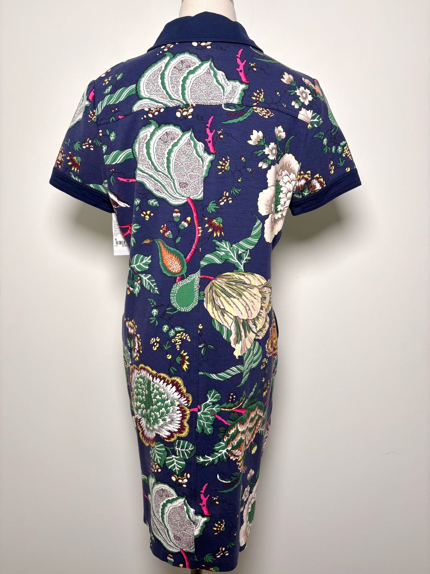 Women Size M Tory Burch Navy Floral Viscose Dress