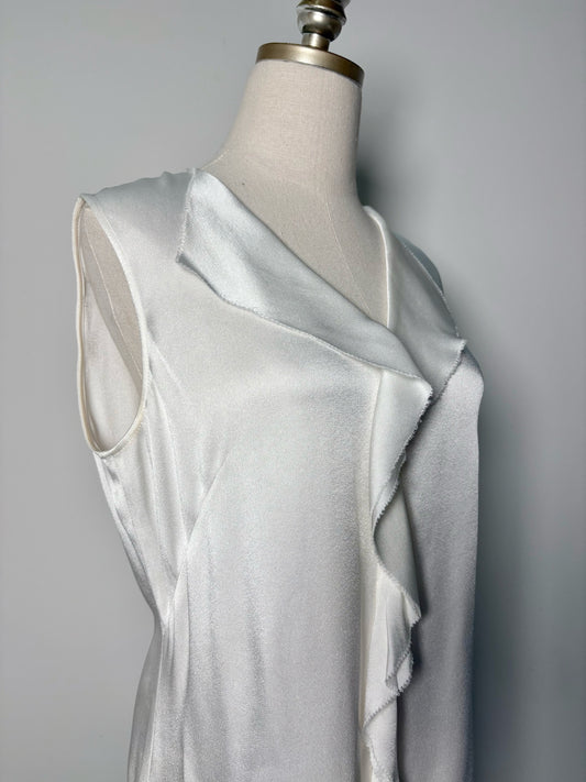 Women Size S St. John White Solid Tank Top