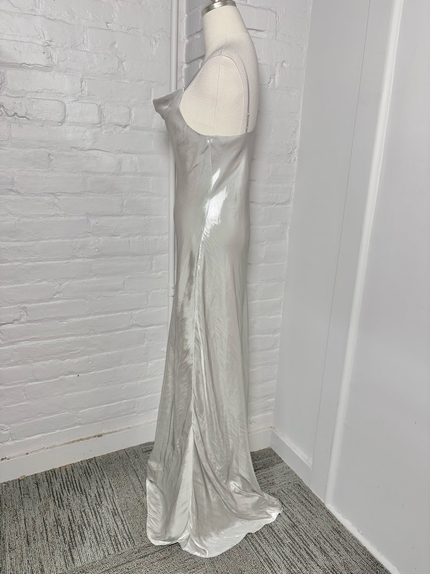 Women Size XS BCBG Max Azria Silver Dress