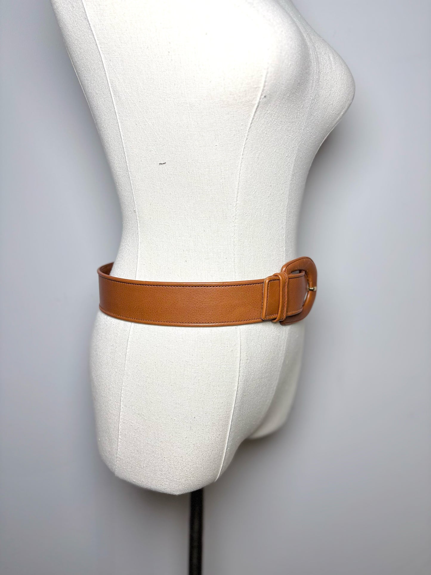 Gucci Leather S Cognac 1.5" Belt
