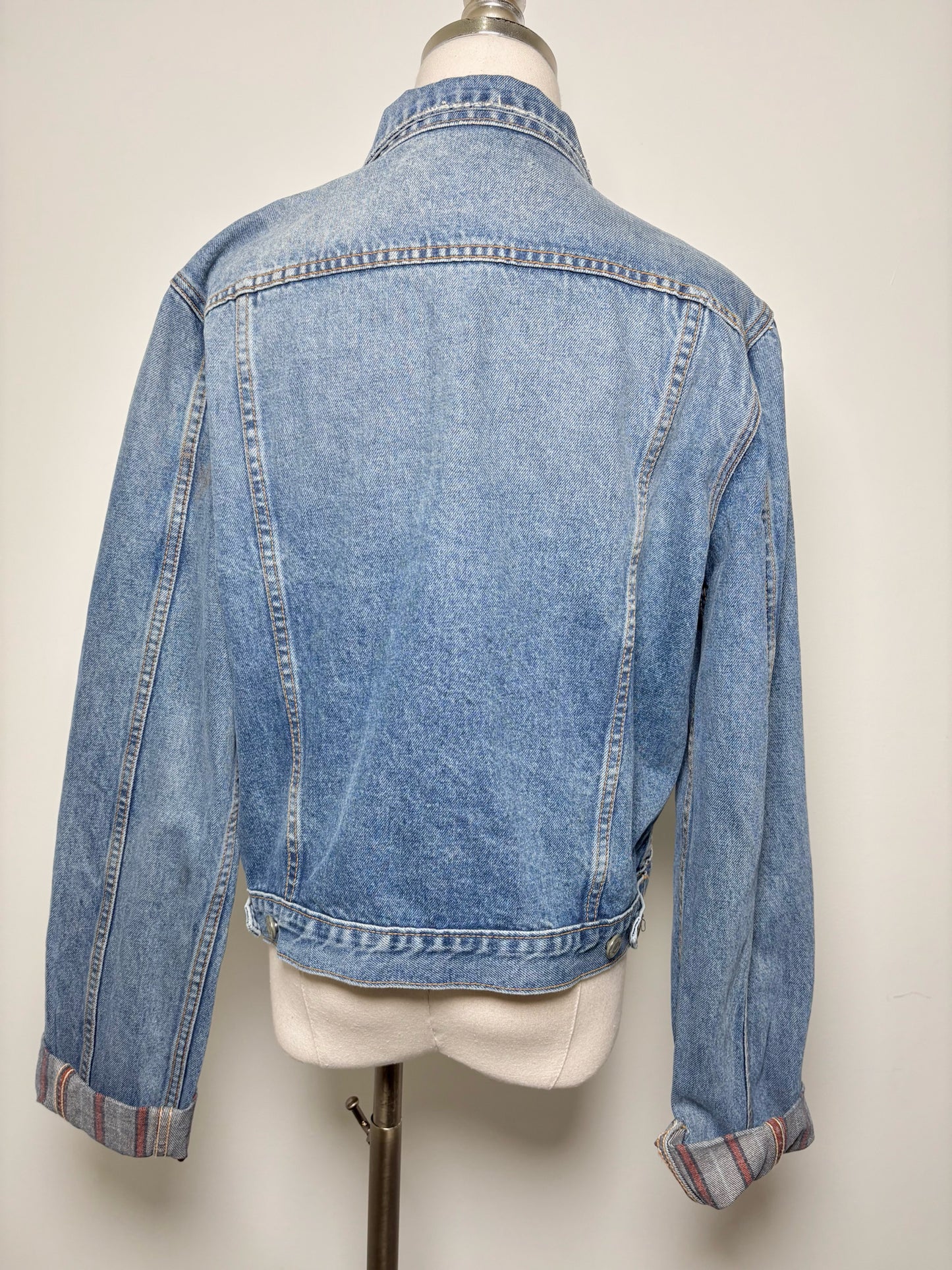 Women Size L GRLFRND Blue Denim Jacket