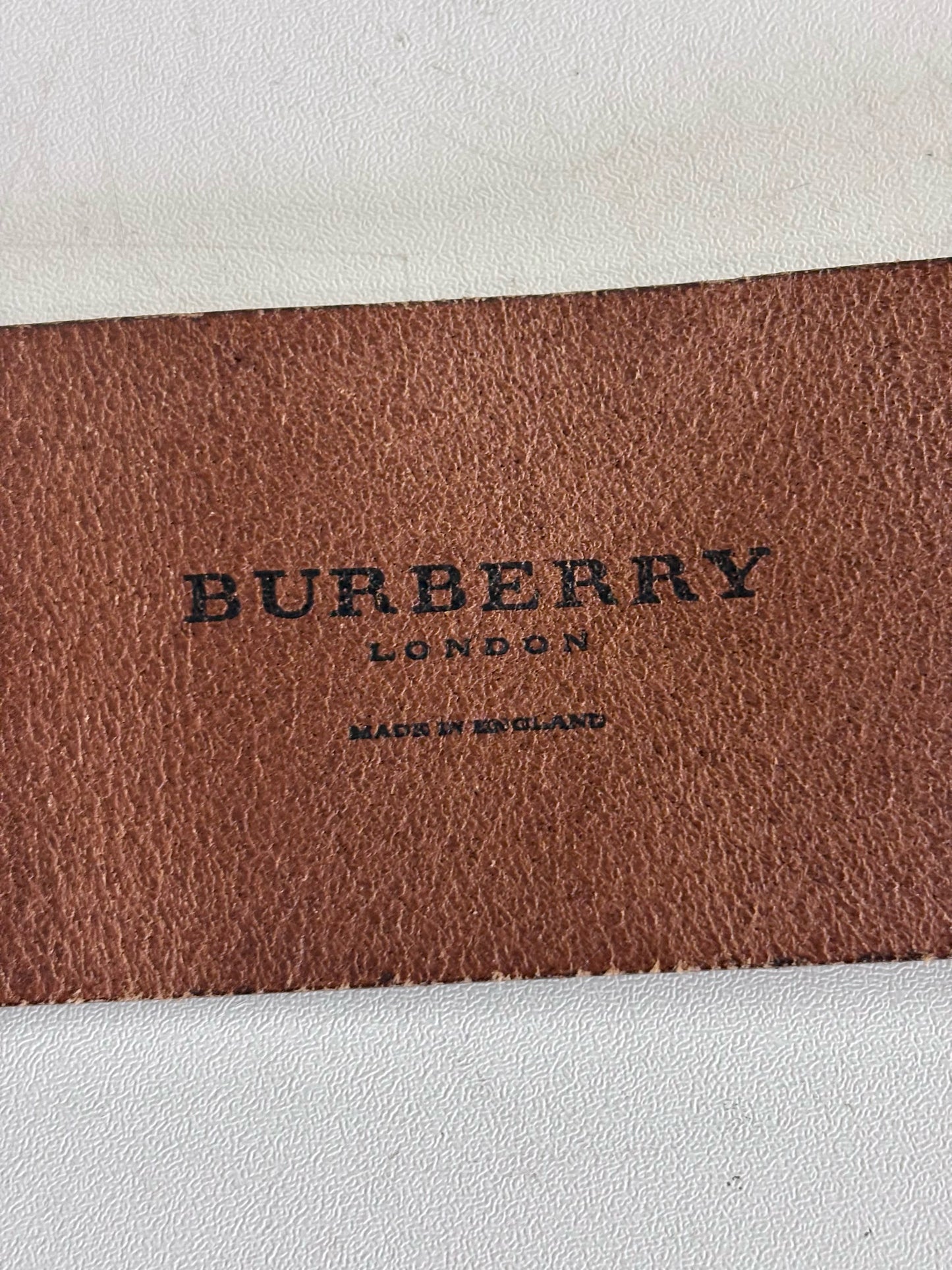 Burberry 27.5"-35" Womens Tan Leather Belt