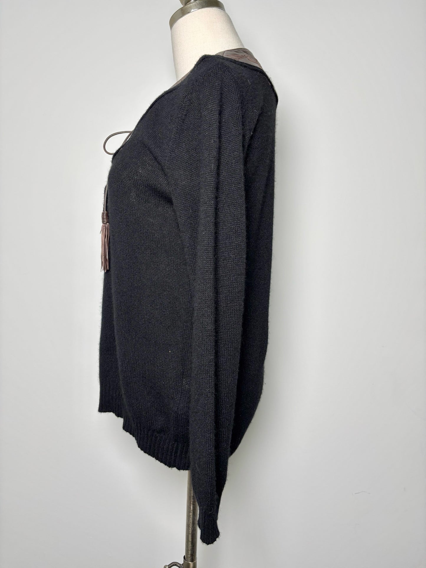 Women Size XS Ralph Lauren Purple Label Black Solid Top