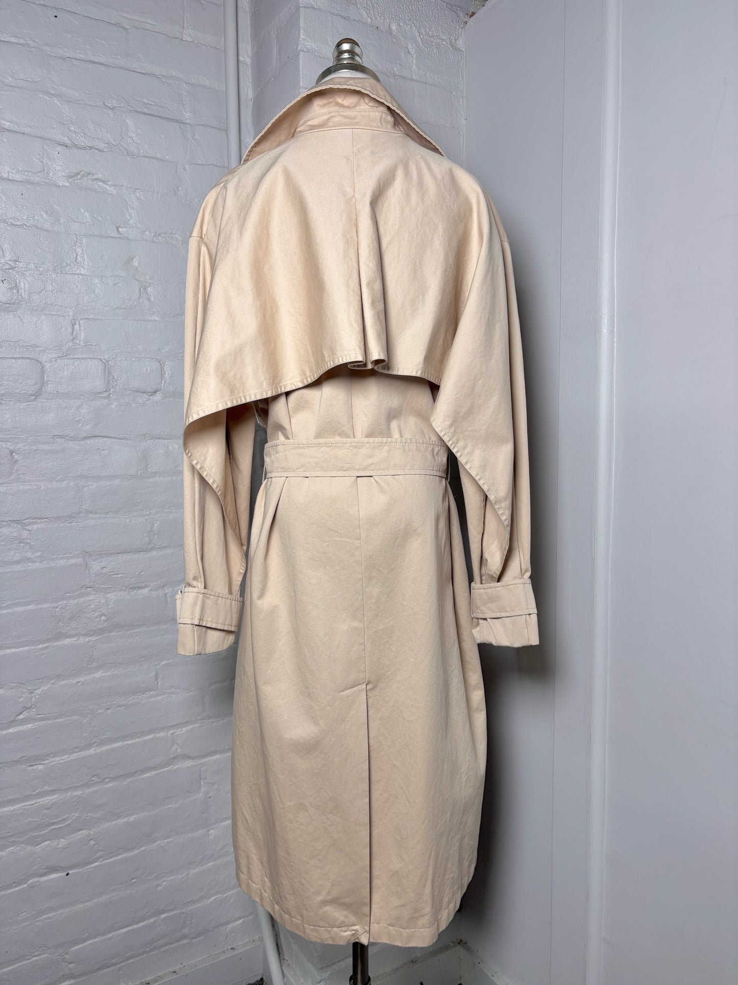 Women Size 38 (2 US) Zapa Paris Khaki Trench/Rain Coat