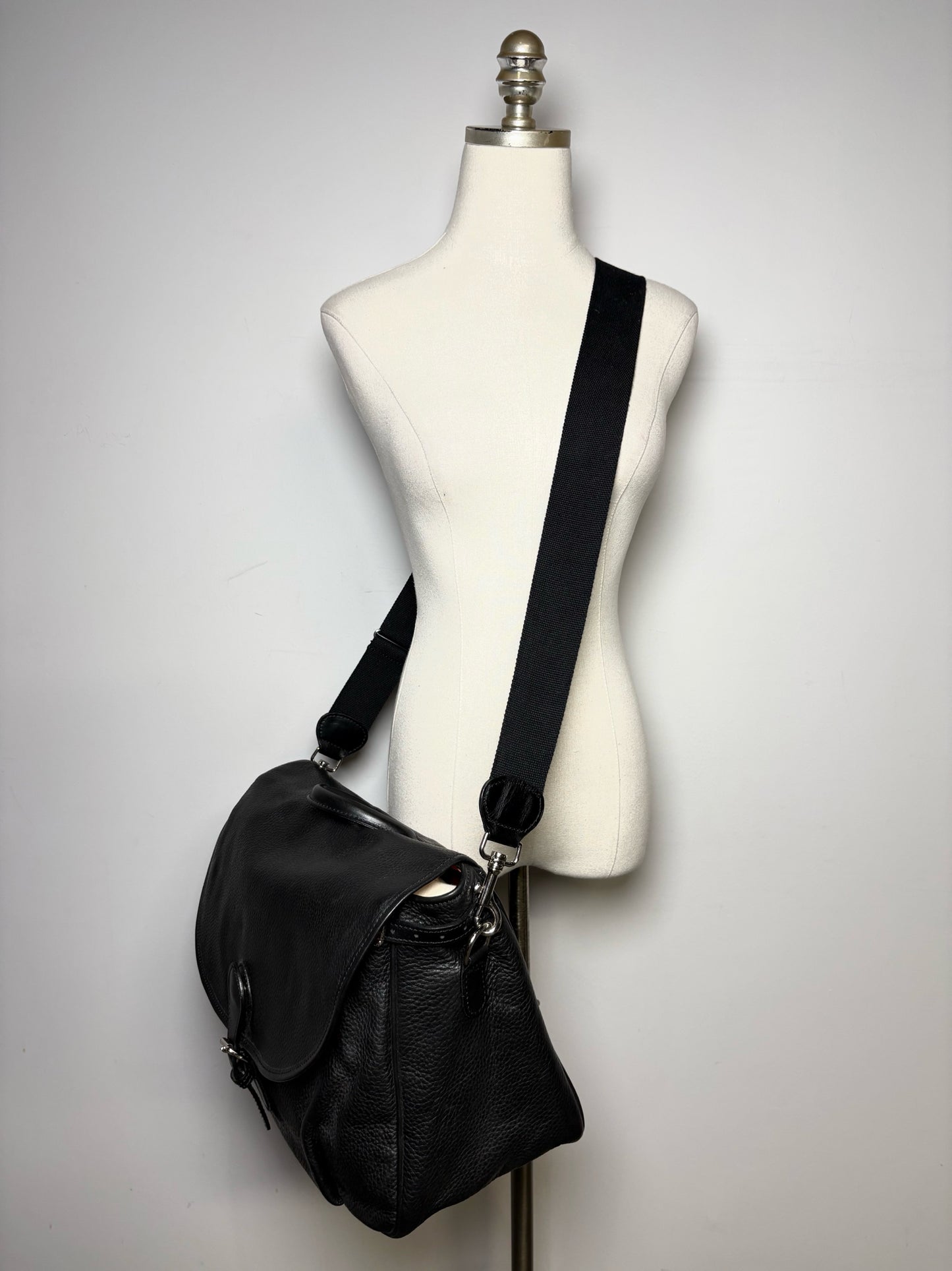 Mulholland Black Leather Men's Bag