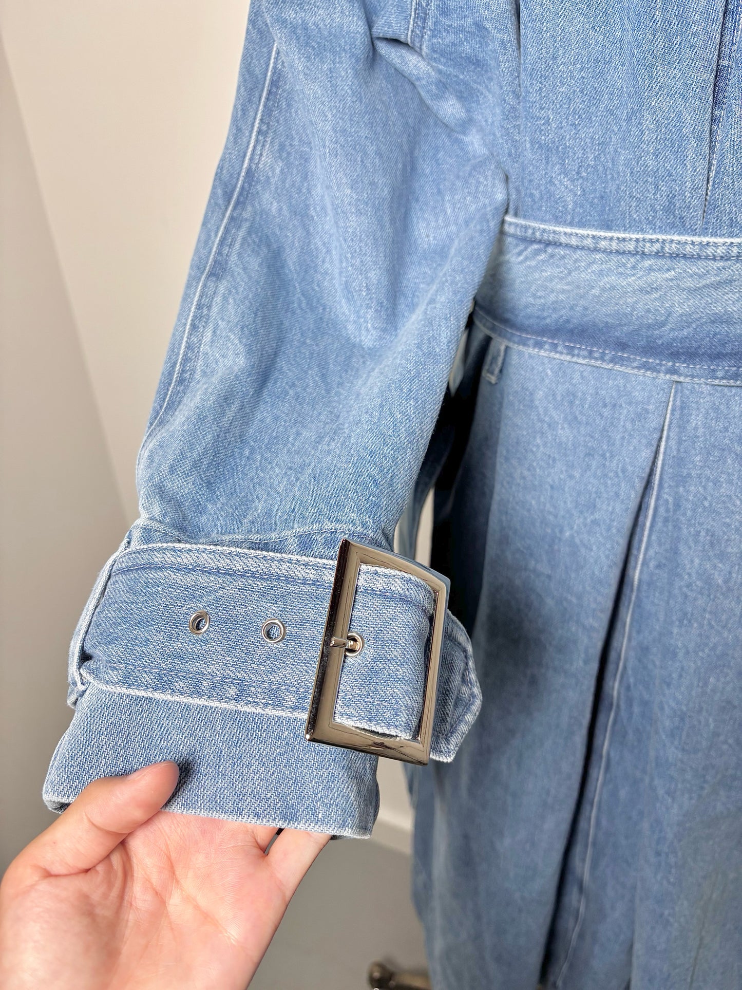Women Size M Toccin NY Blue Solid Denim NWT Jacket
