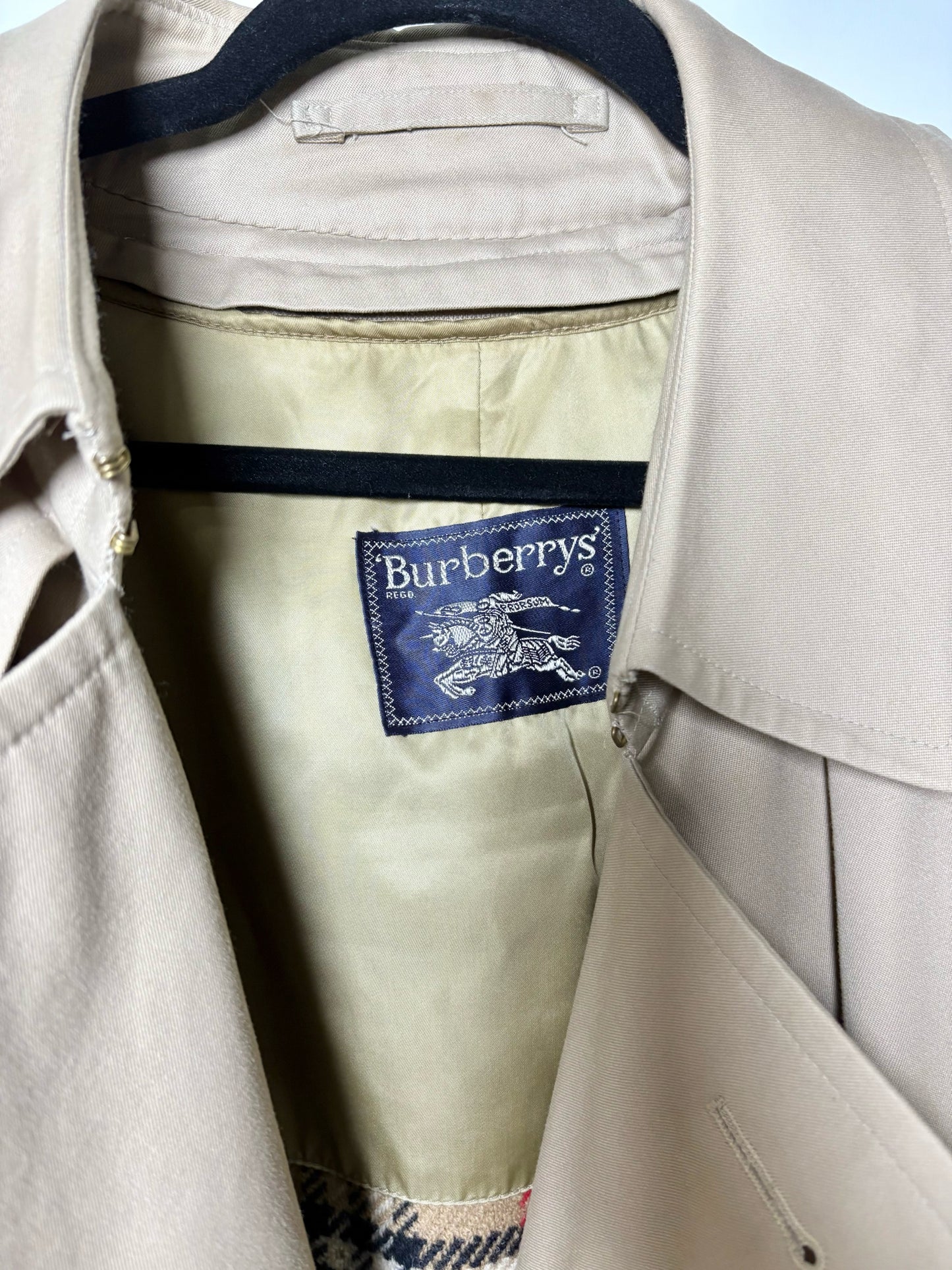 Burberrys' Khaki Cotton Solid Men's Coat