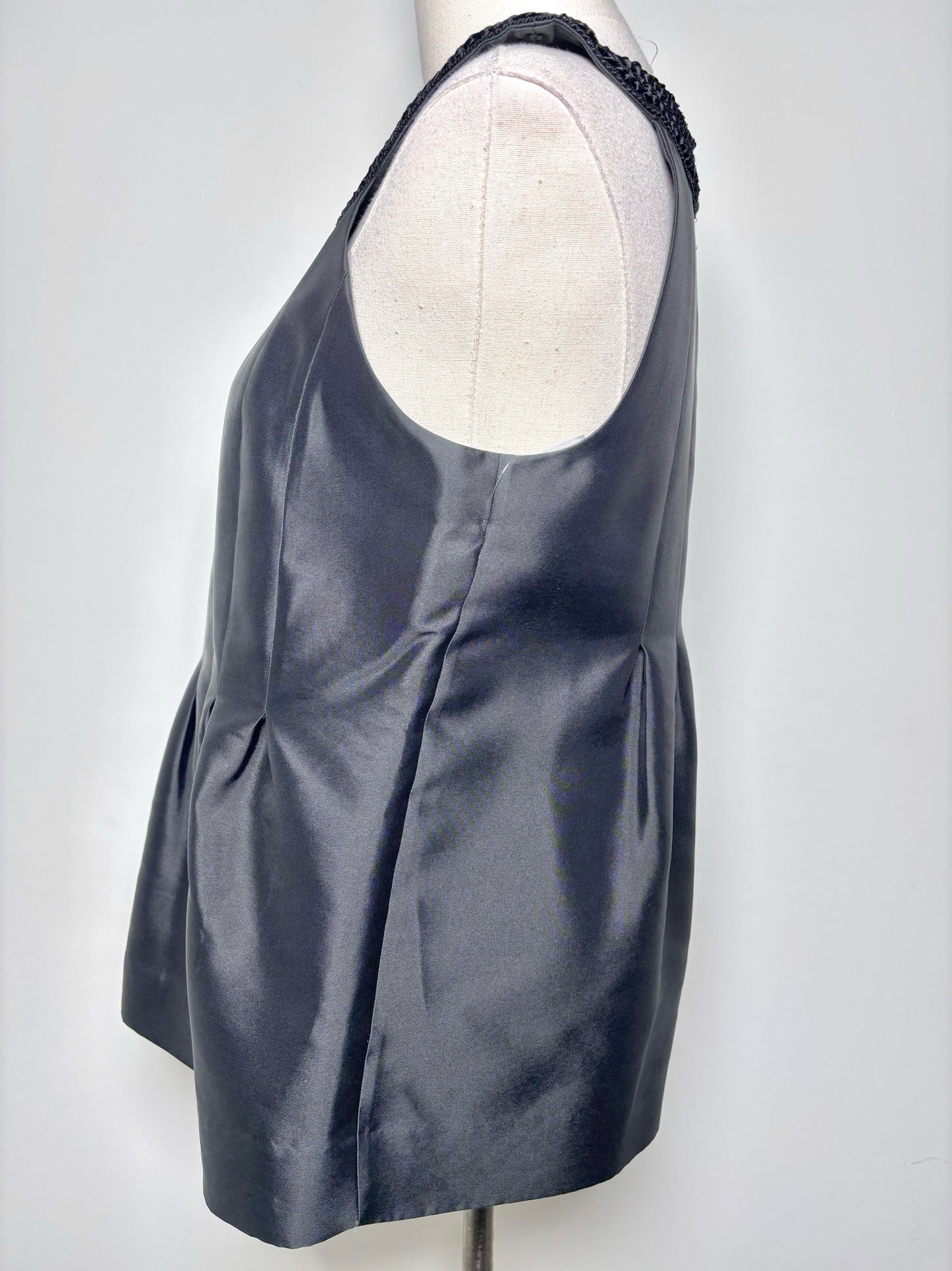 Women Size S Kate Spade New York Black Solid Pre-owned Top