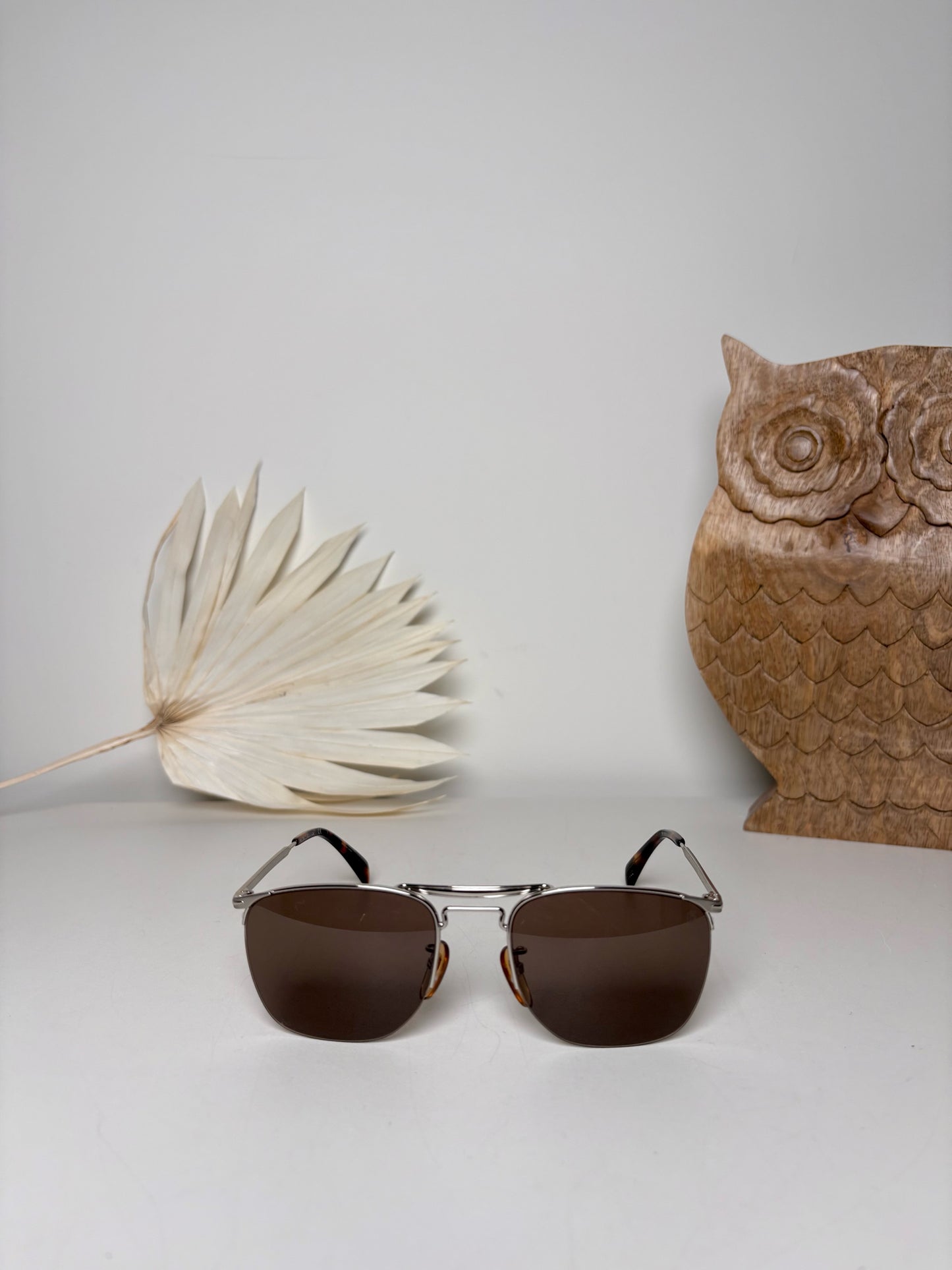 Men's David Beckham Silver Sunglasses