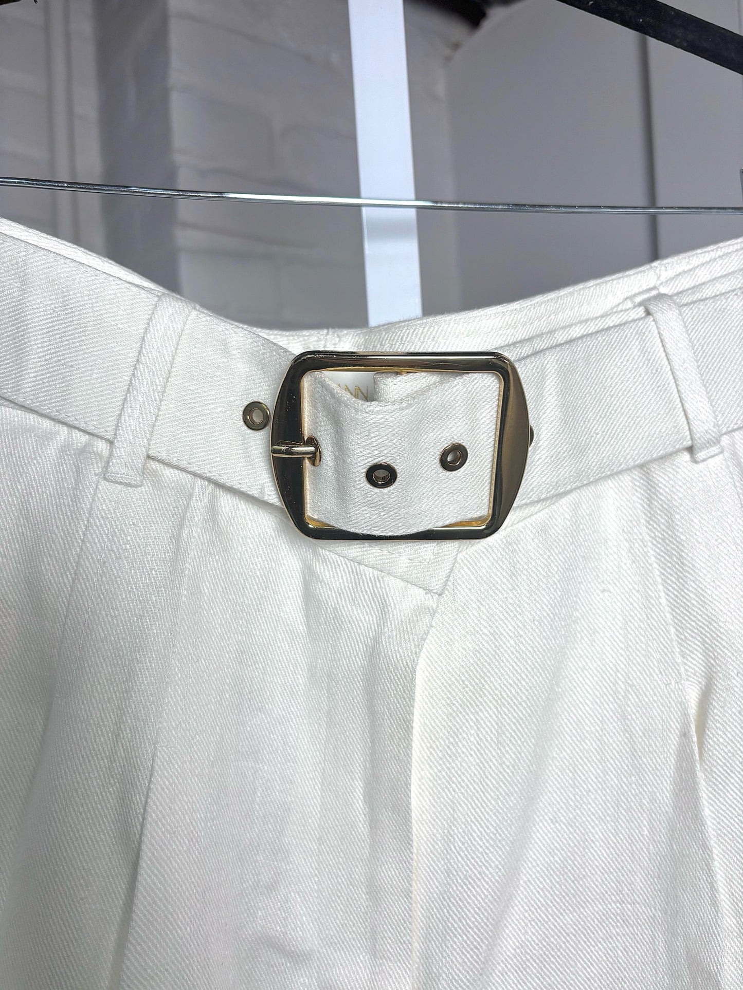 Women Size 3 (L, US) Zimmermann Cream Solid Pre-owned Pants