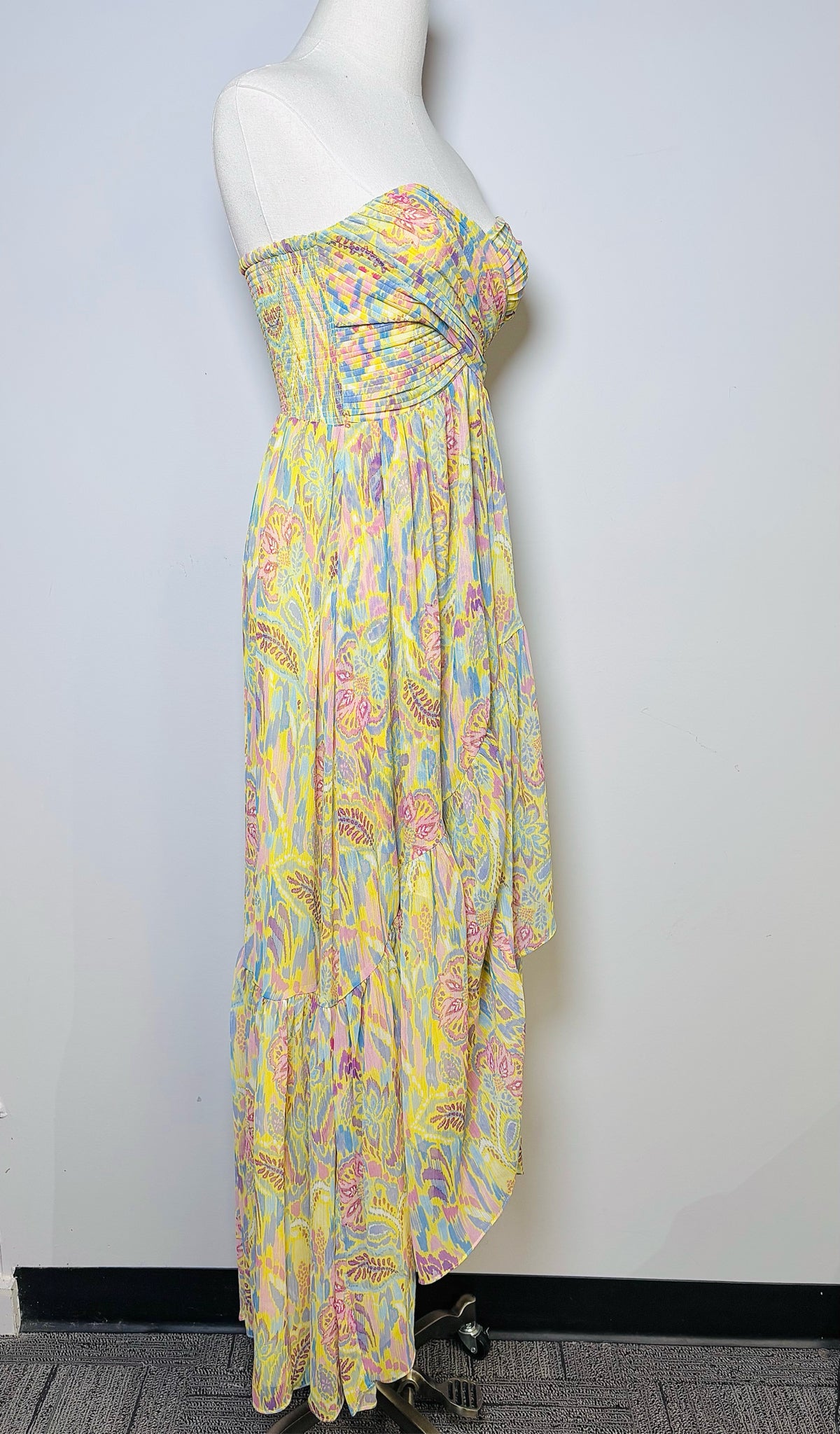Women Size XXS Ramy Brook Yellow Floral Dress