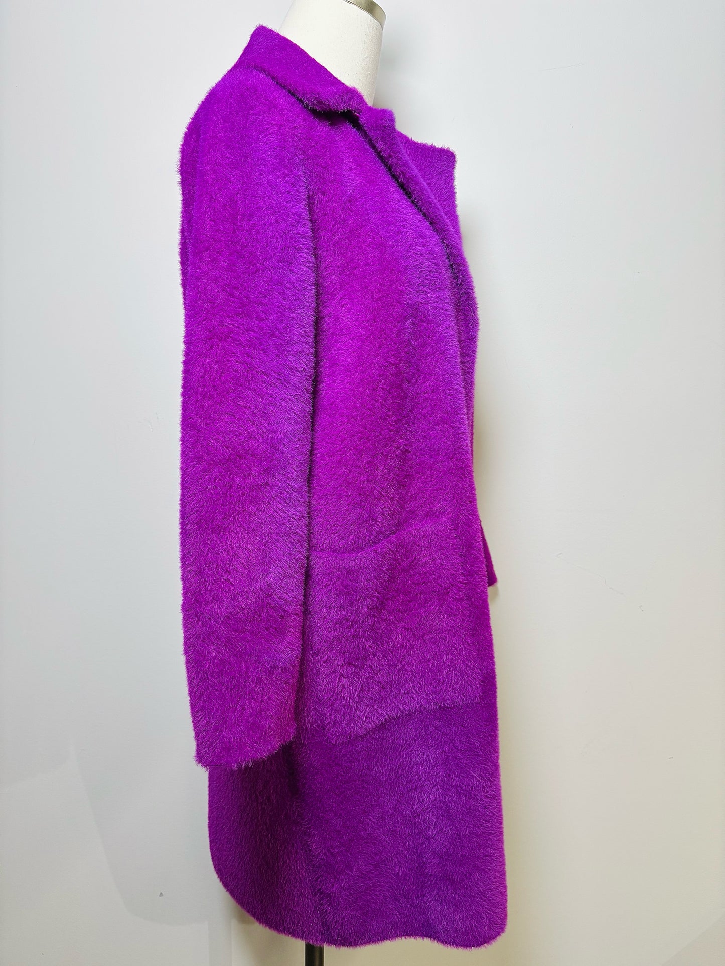 Women Size S/P Joseph Ribkoff Purple Solid Cardigan NWT Sweater