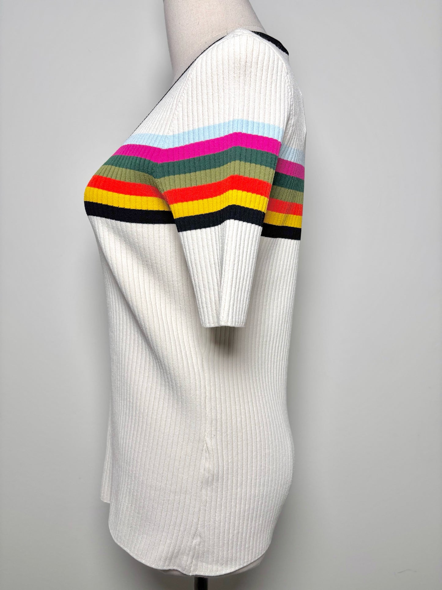 Women Size M Tory Burch Cream Stripe NWT Top