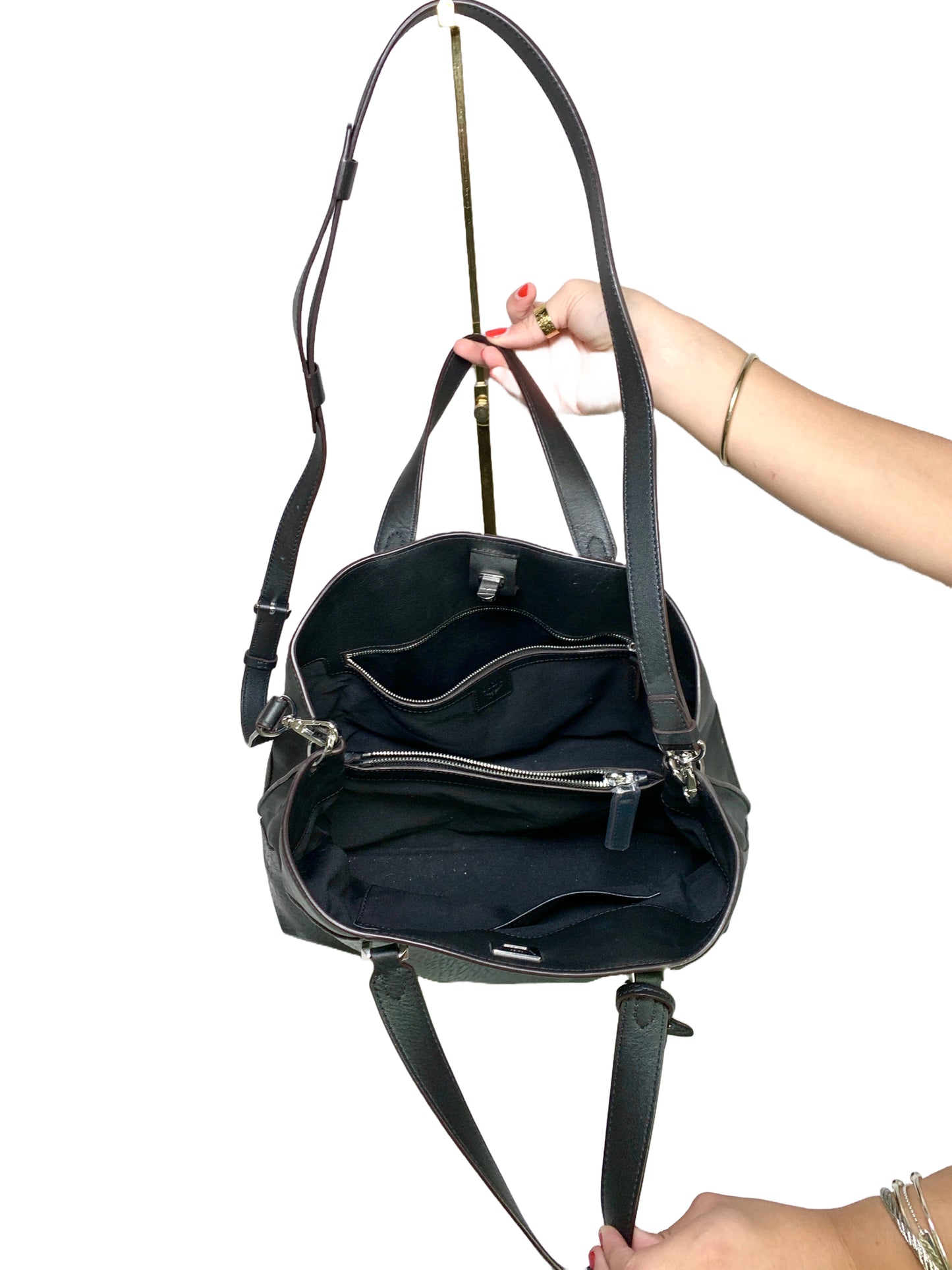 MCM Monogram Leather Black Purse