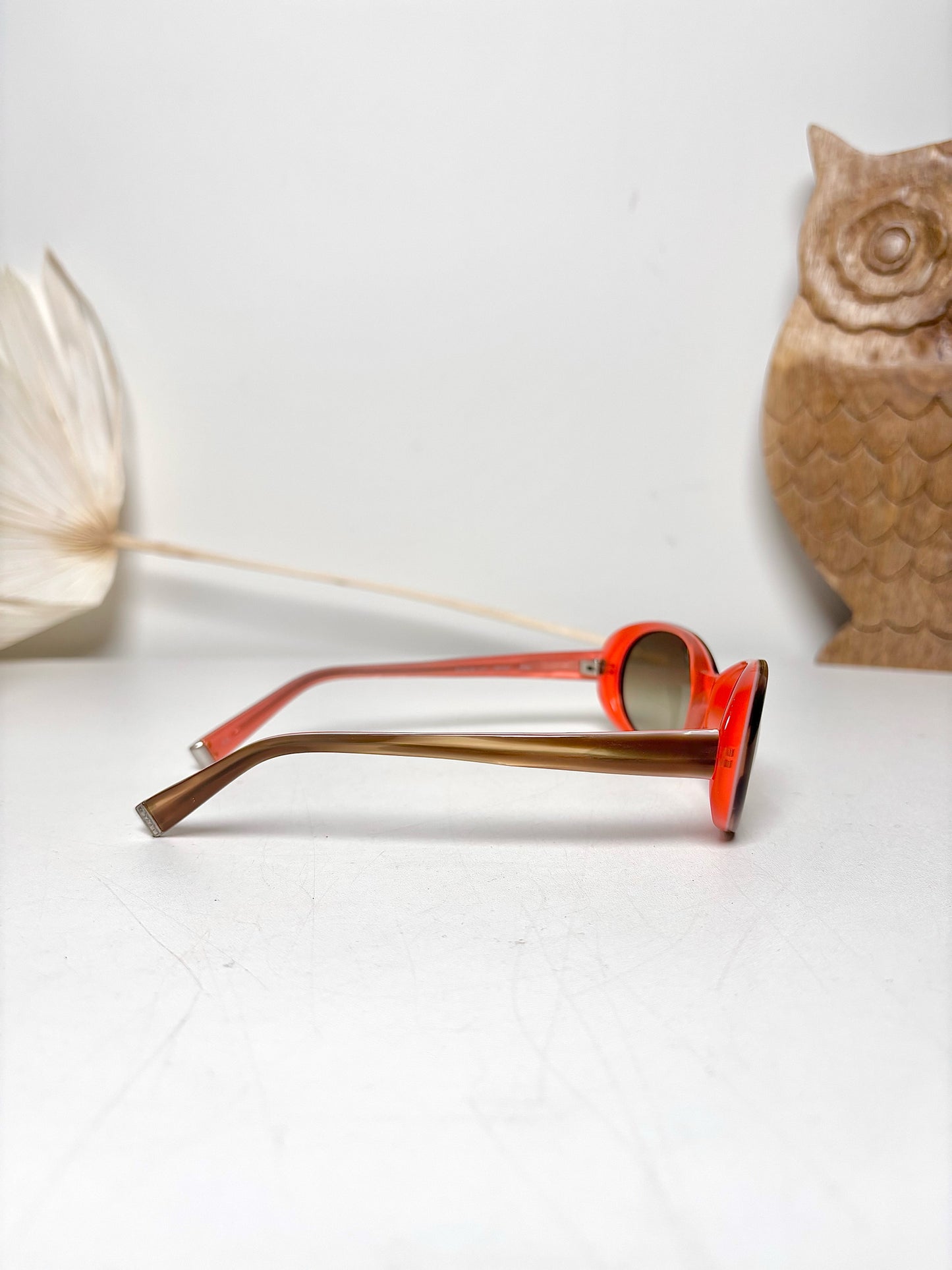 Acetate Oliver Peoples Pre-owned Pink and Brown Sunglasses