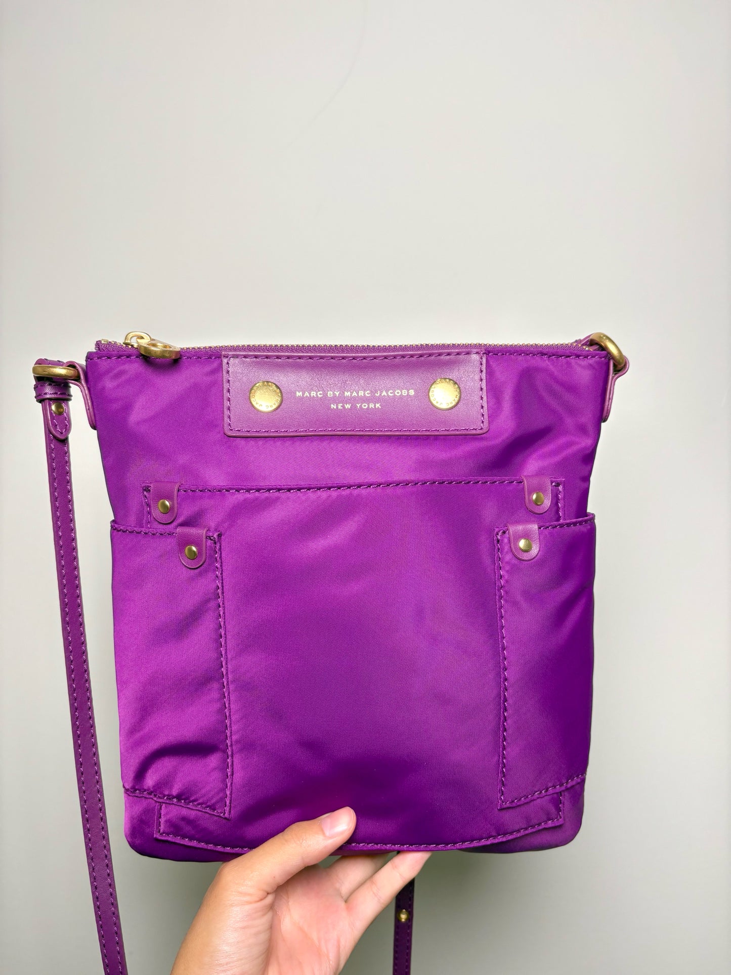 MARC by Marc Jacobs Nylon Purple Crossbody/Messenger Purse