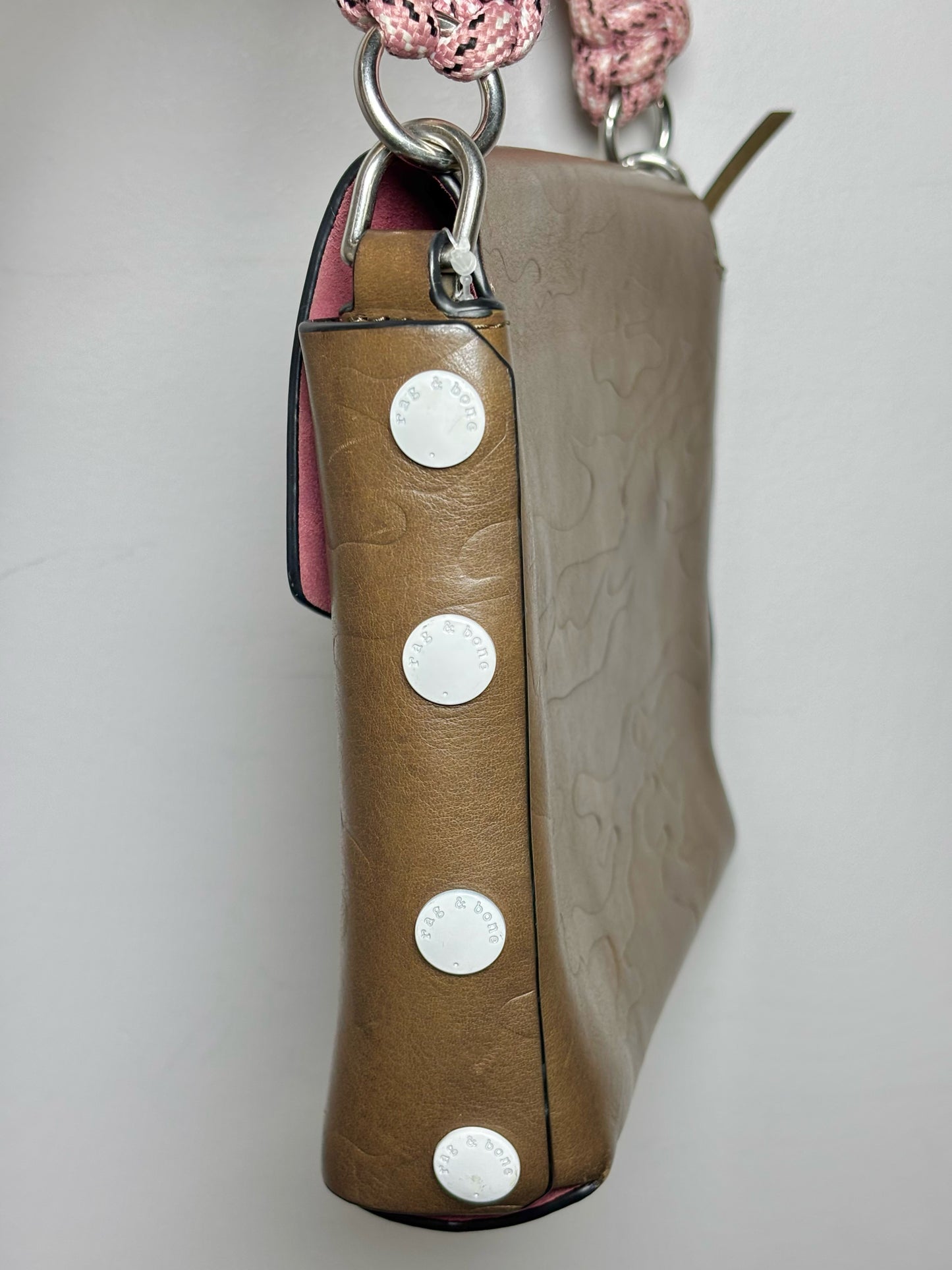 Leather Rag & Bone Atlas Camo Embossed Purse Woven Strap