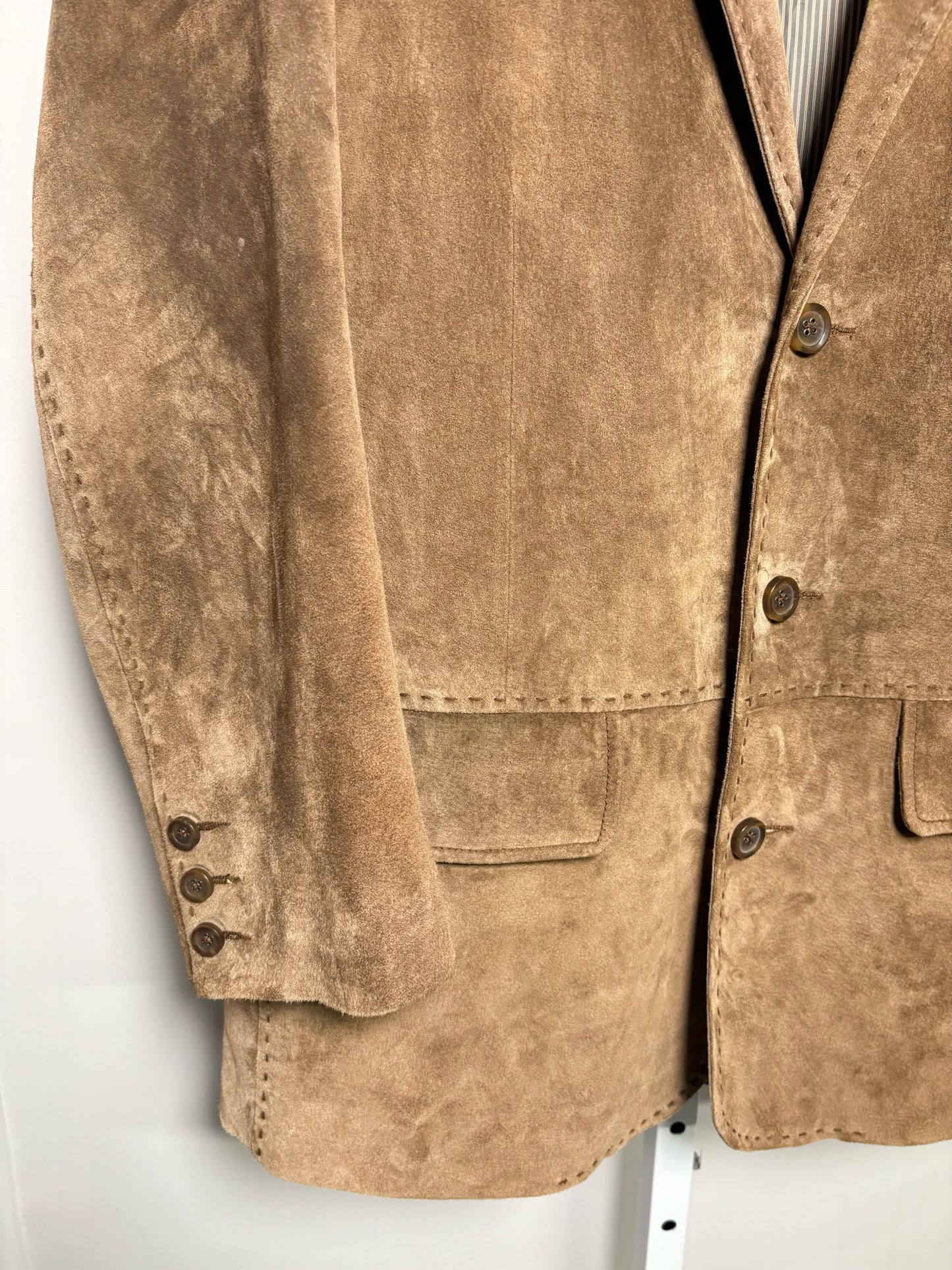 The Territory Ahead Brown Suede Solid Men's 48 (XL) Jacket