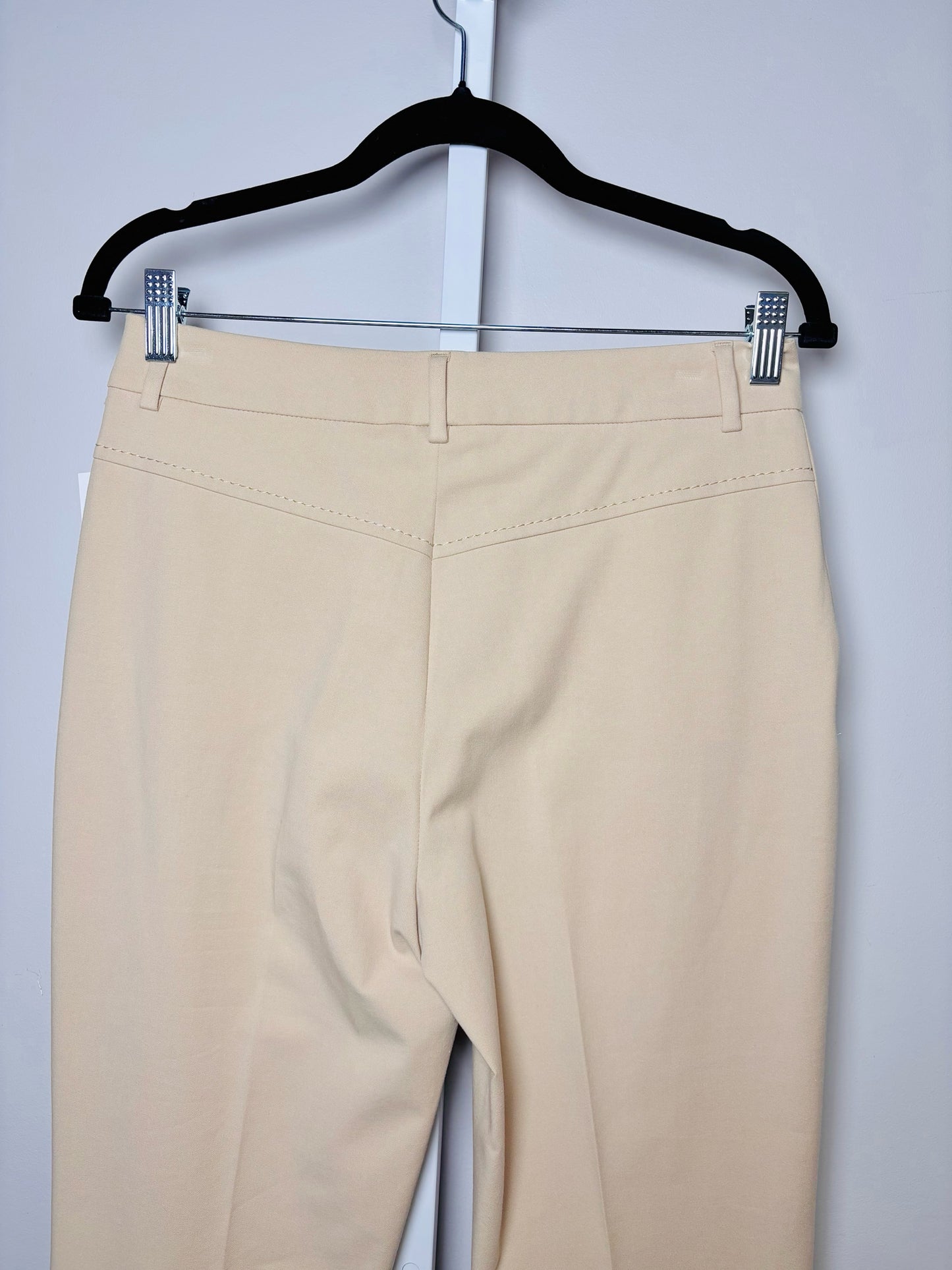 Women Size 42 Via Masini 80 Khaki Solid Pants