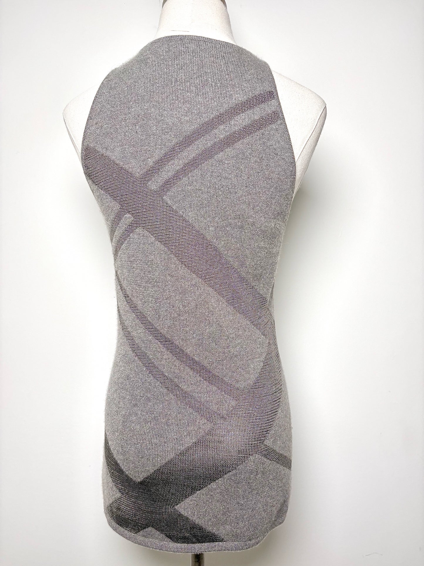 Women Size M Ralph Lauren Charcoal Geometric Cashmere NWT Sweater